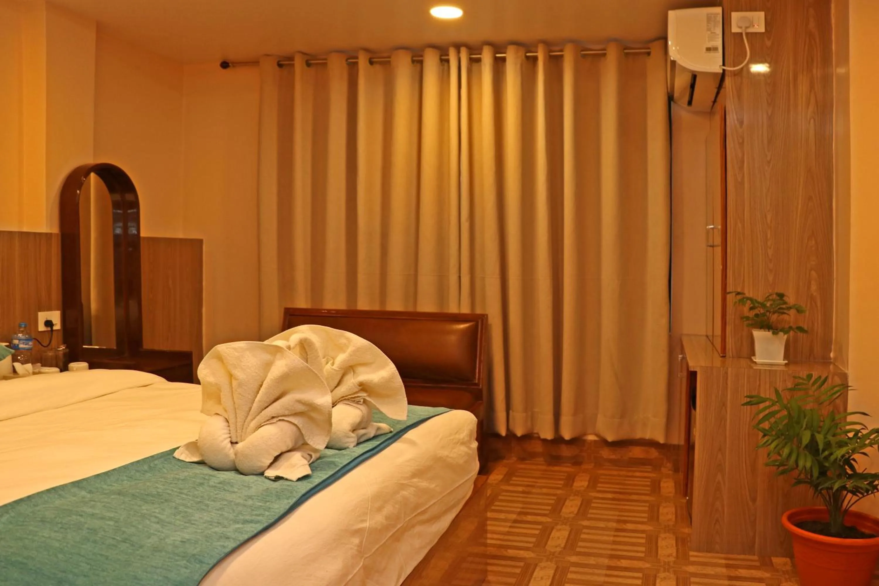 Bed in Hotel Resunga Arjun