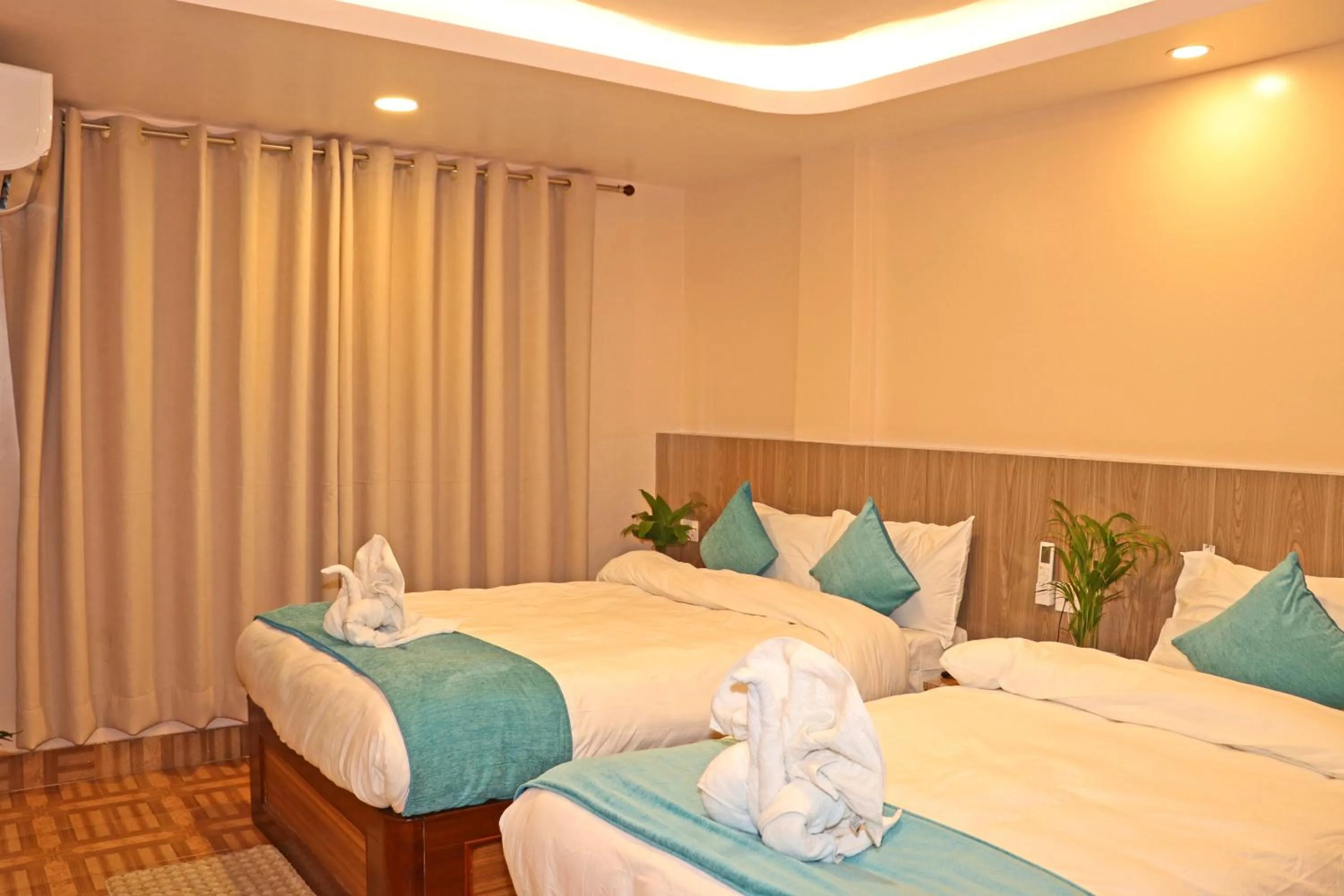 Bed in Hotel Resunga Arjun