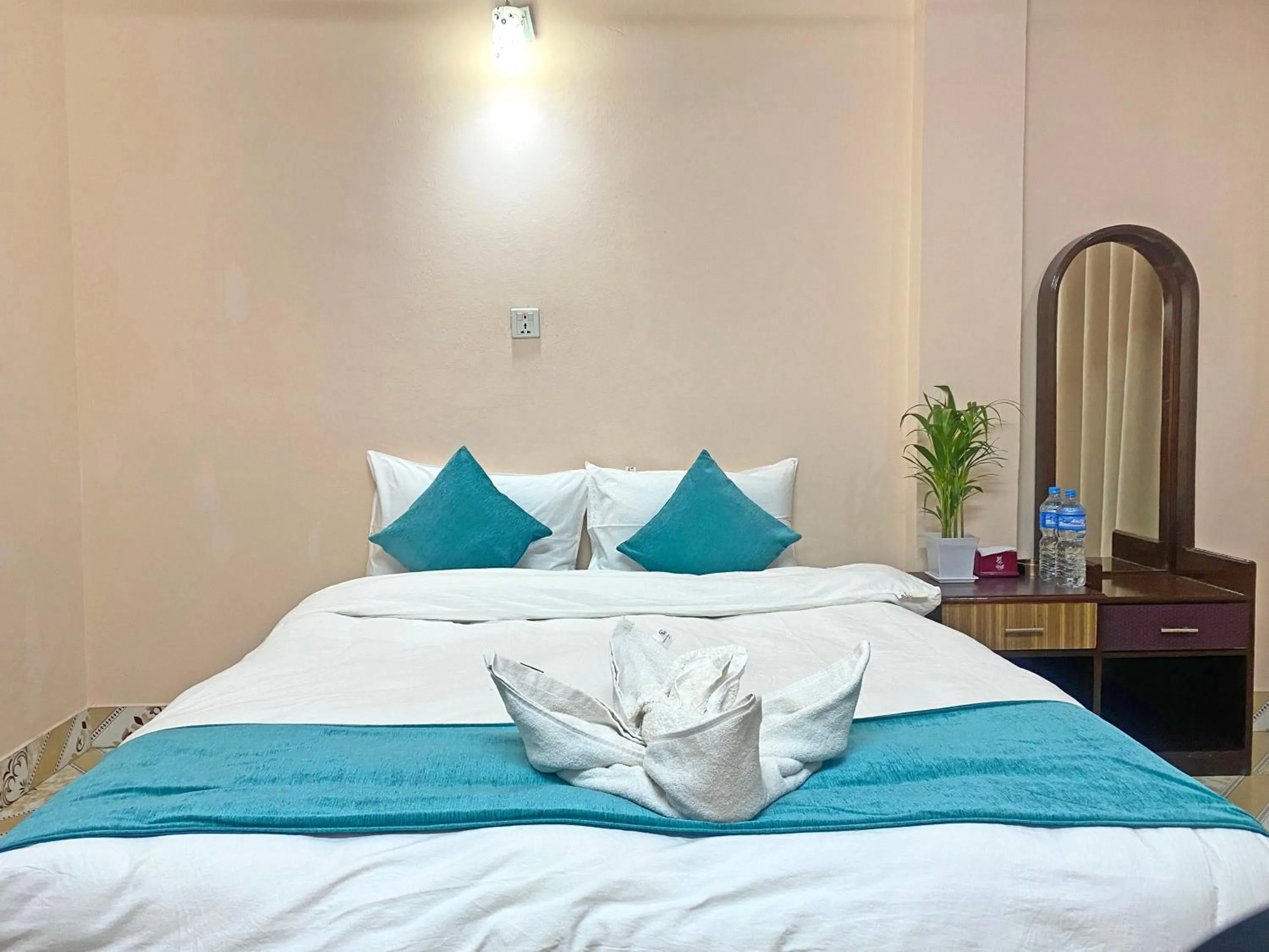 Bed in Hotel Resunga Arjun