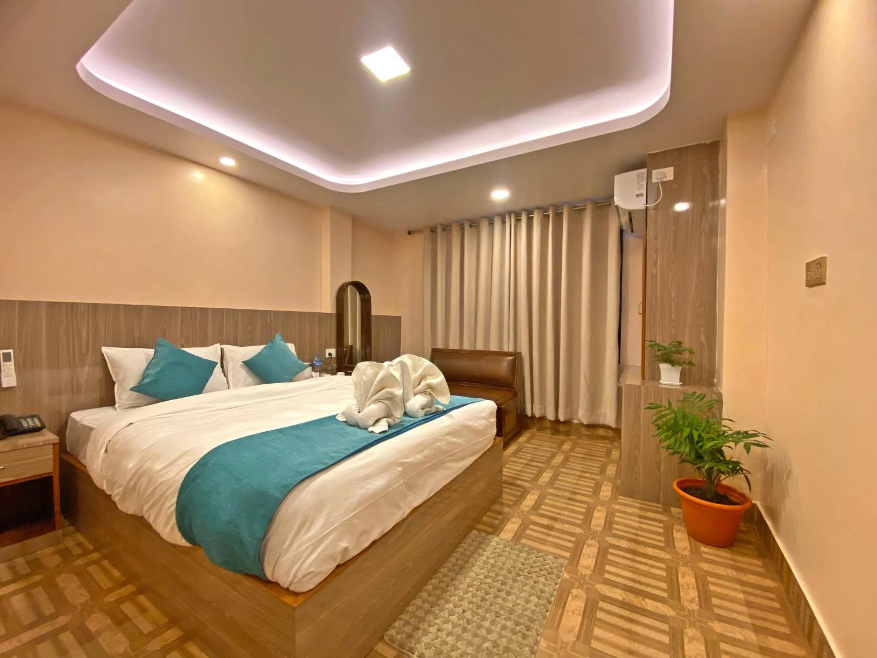 Bed in Hotel Resunga Arjun