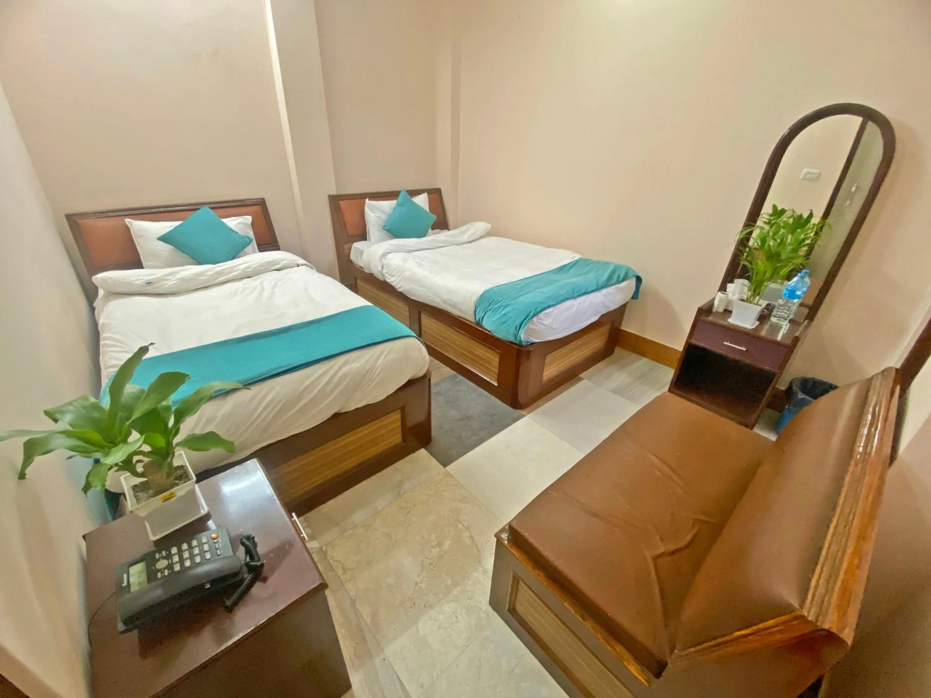 Bed in Hotel Resunga Arjun