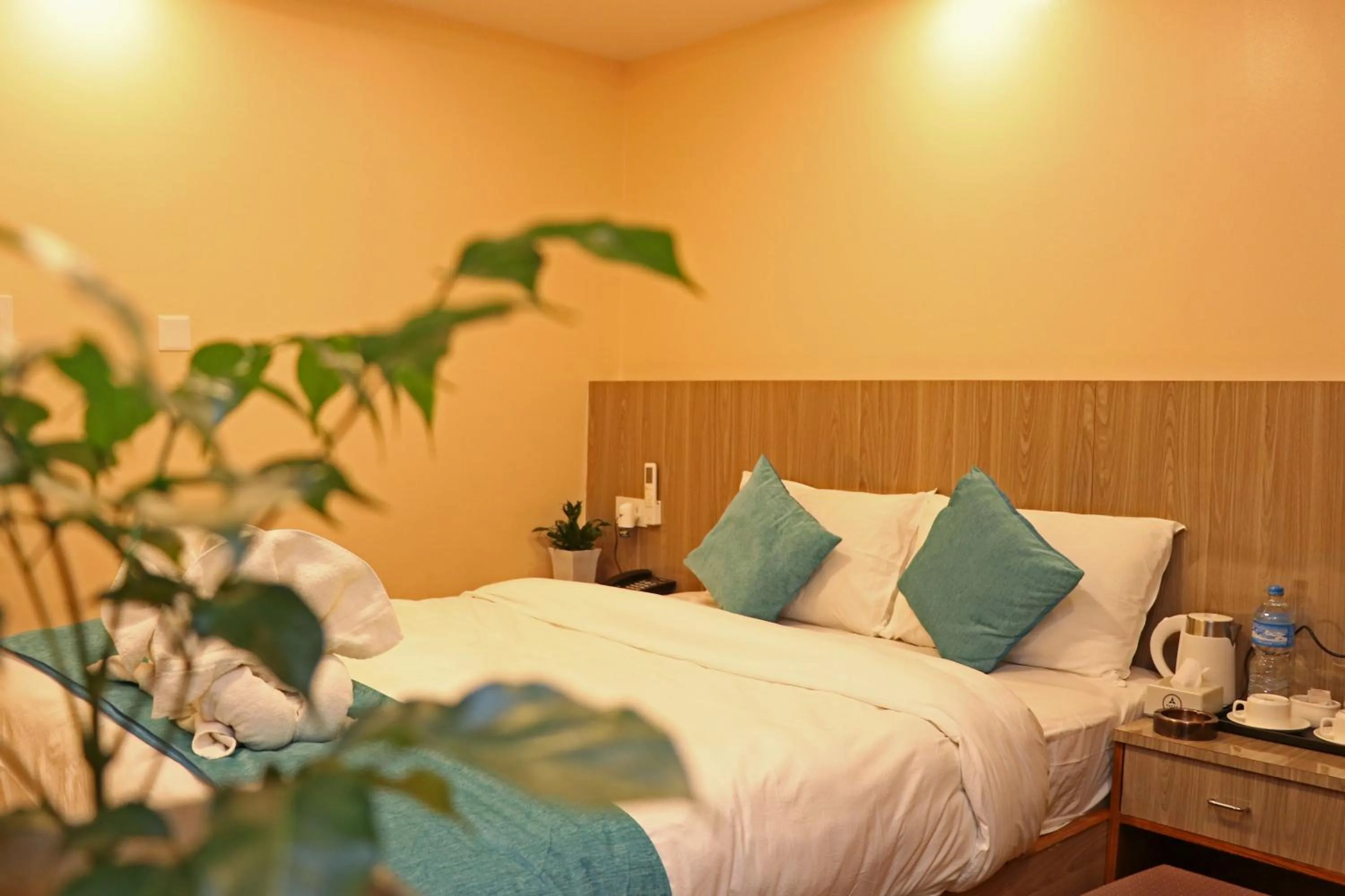 Bed in Hotel Resunga Arjun