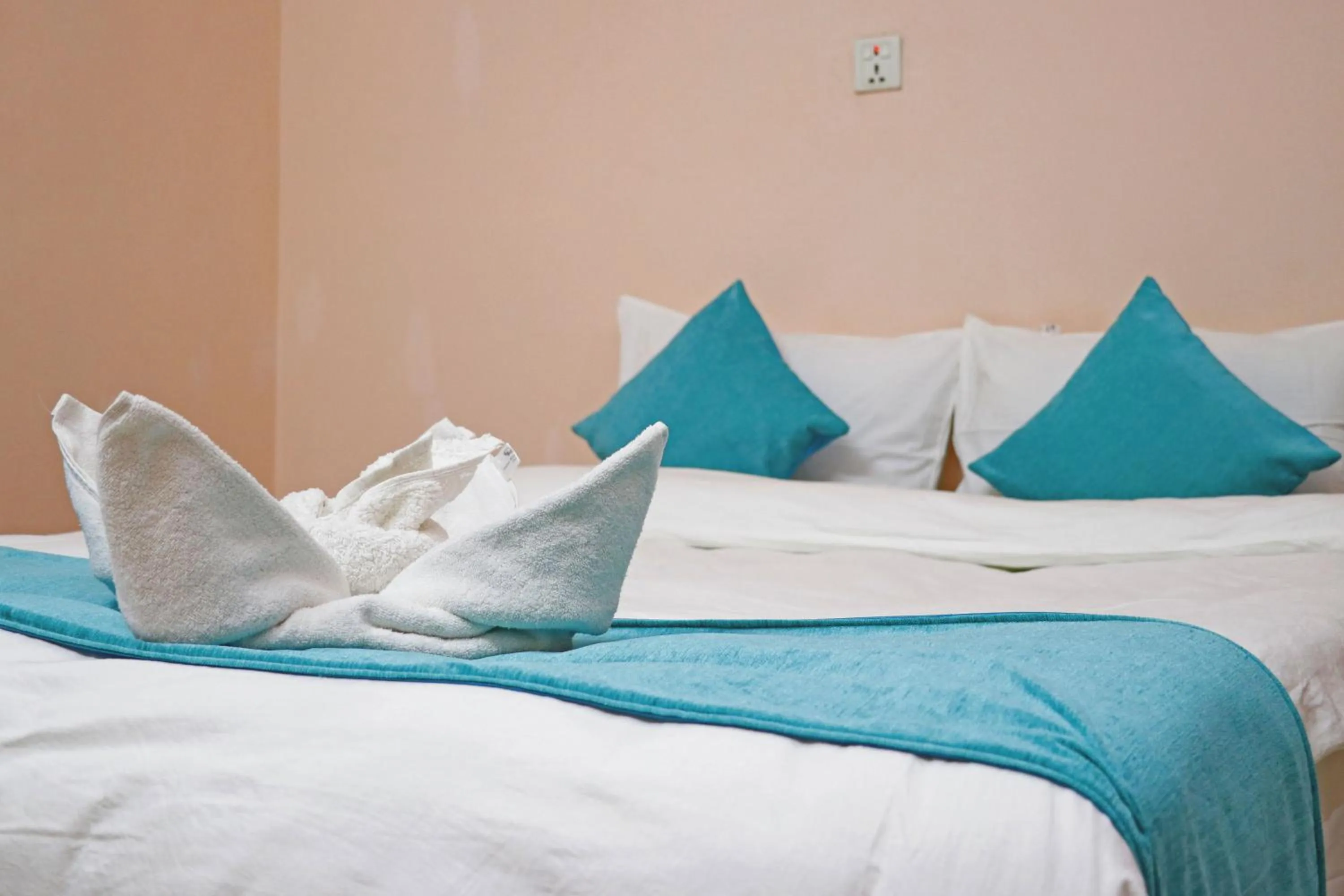 Bed in Hotel Resunga Arjun