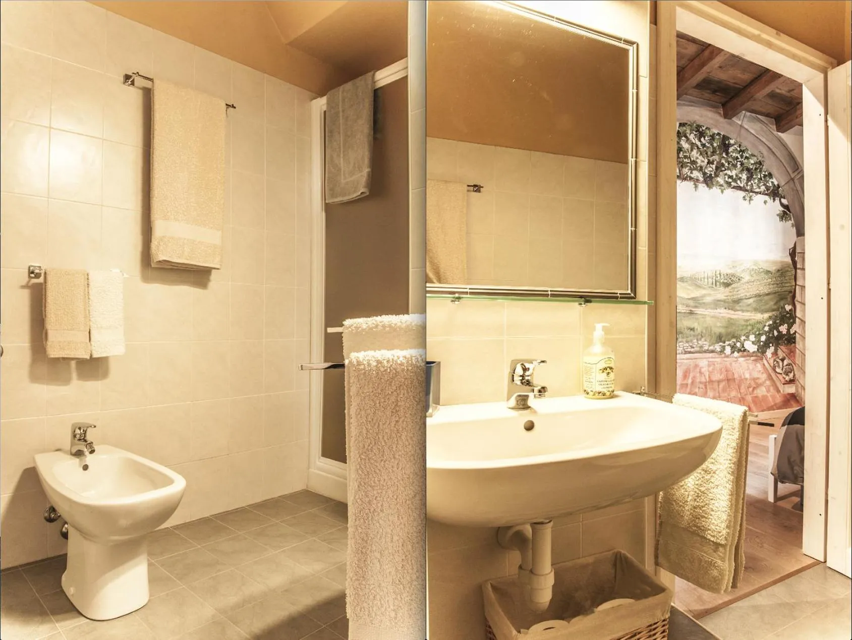 Shower in B&B Corte delle Muse