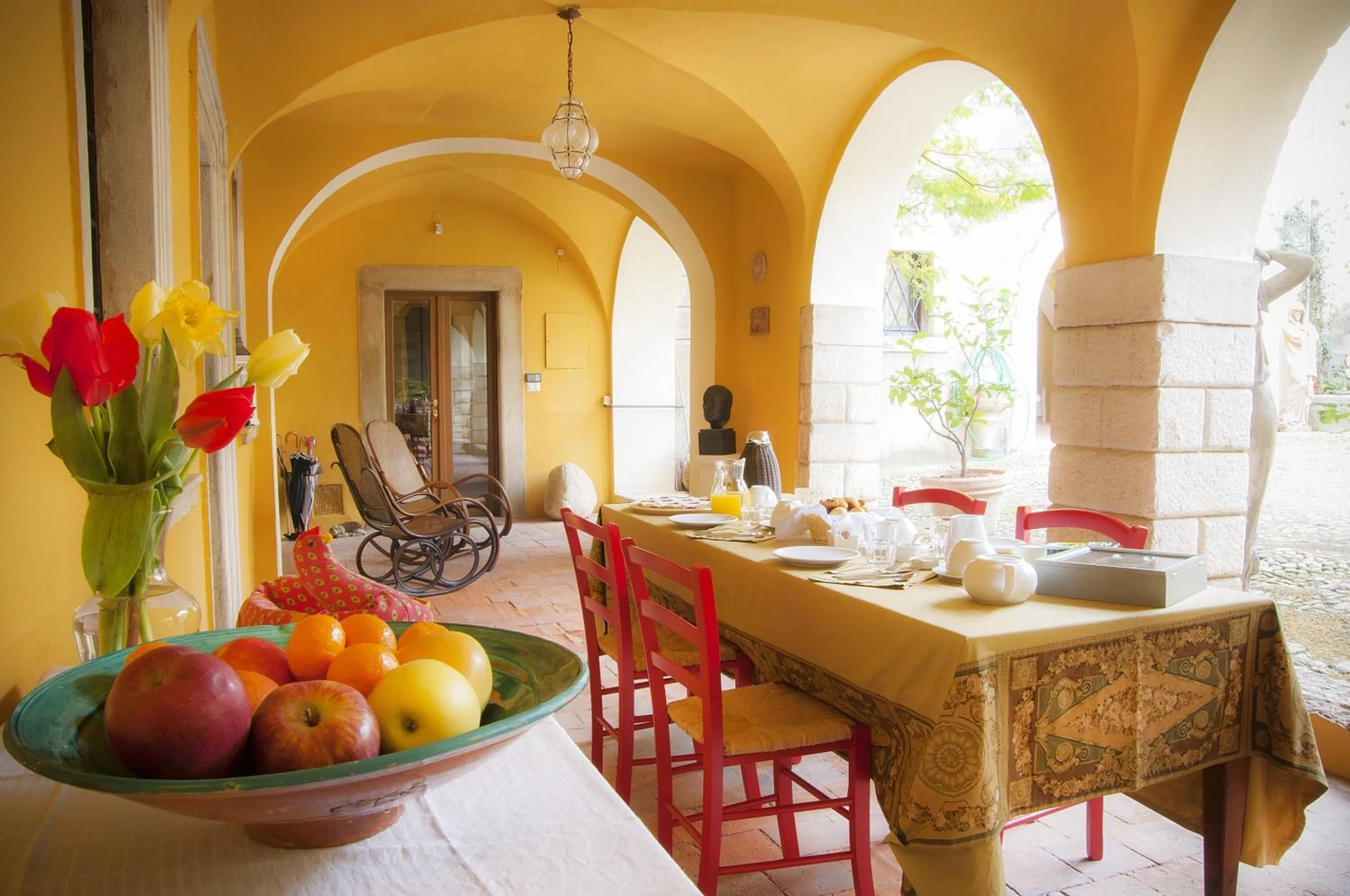 Patio in B&B Corte delle Muse