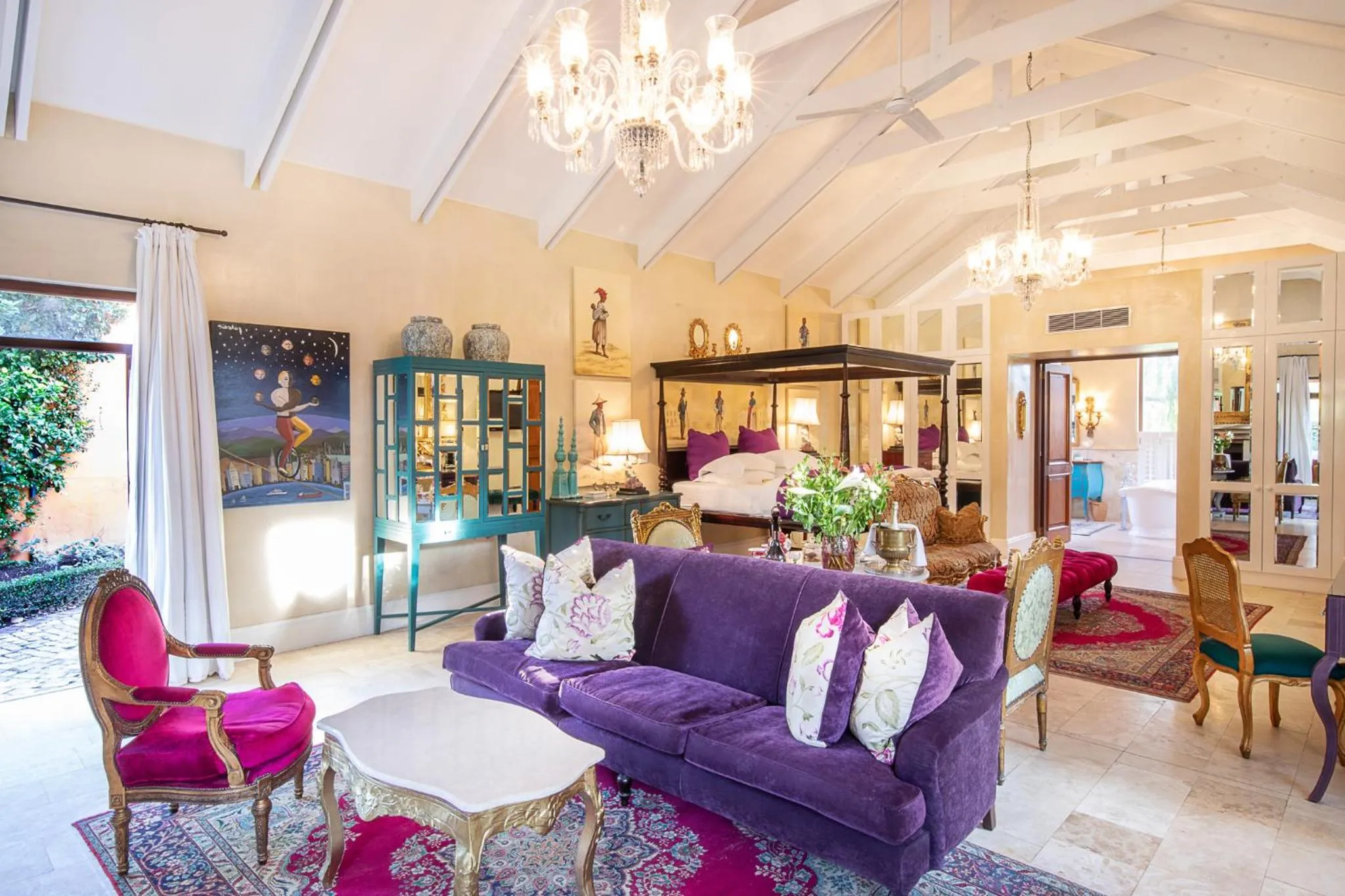 Seating area in La Residence