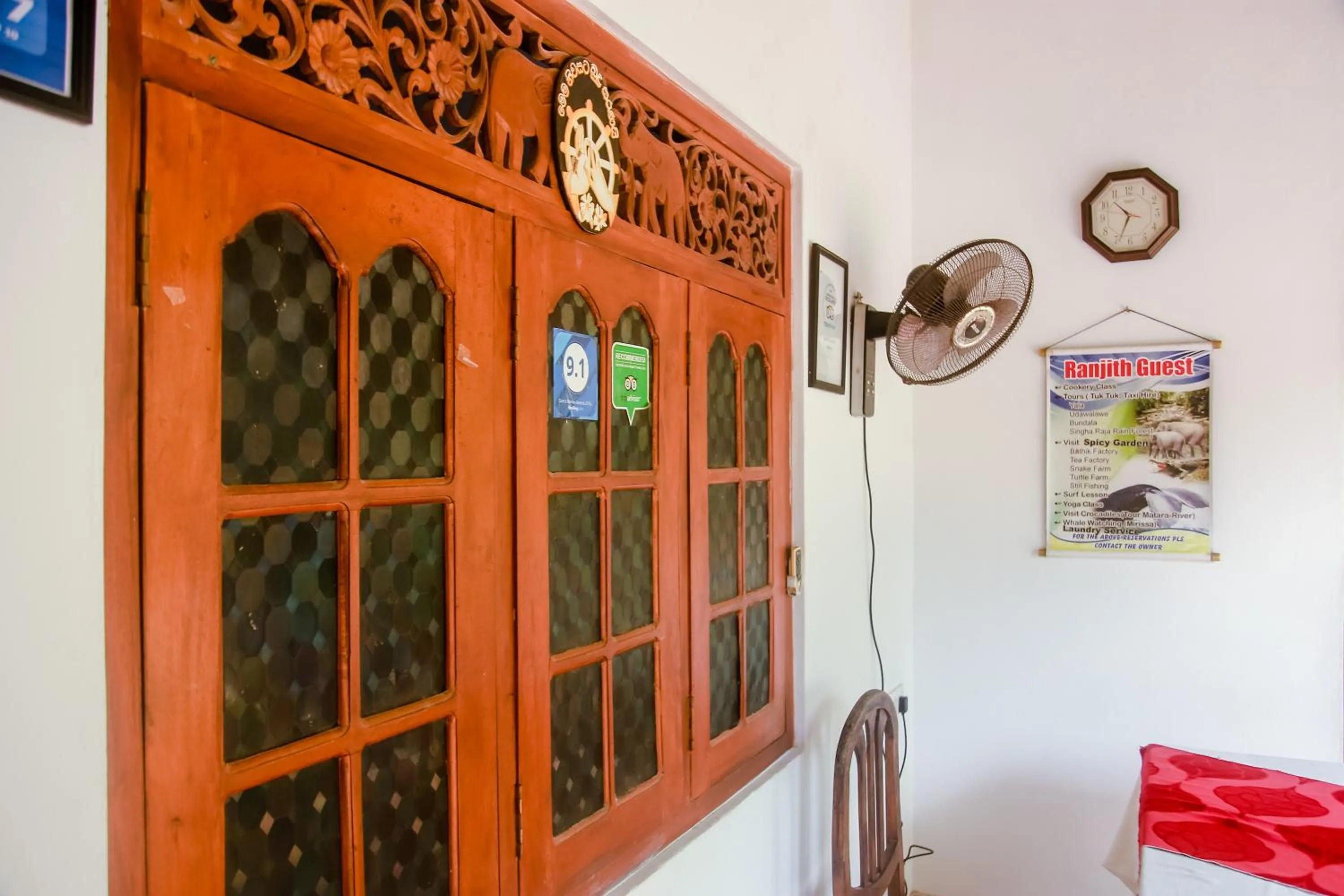 fireplace in Ranjith Guest