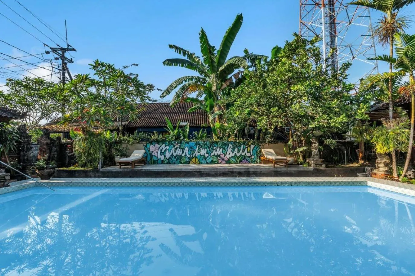 Swimming pool in Ubud Backpacker Hostel