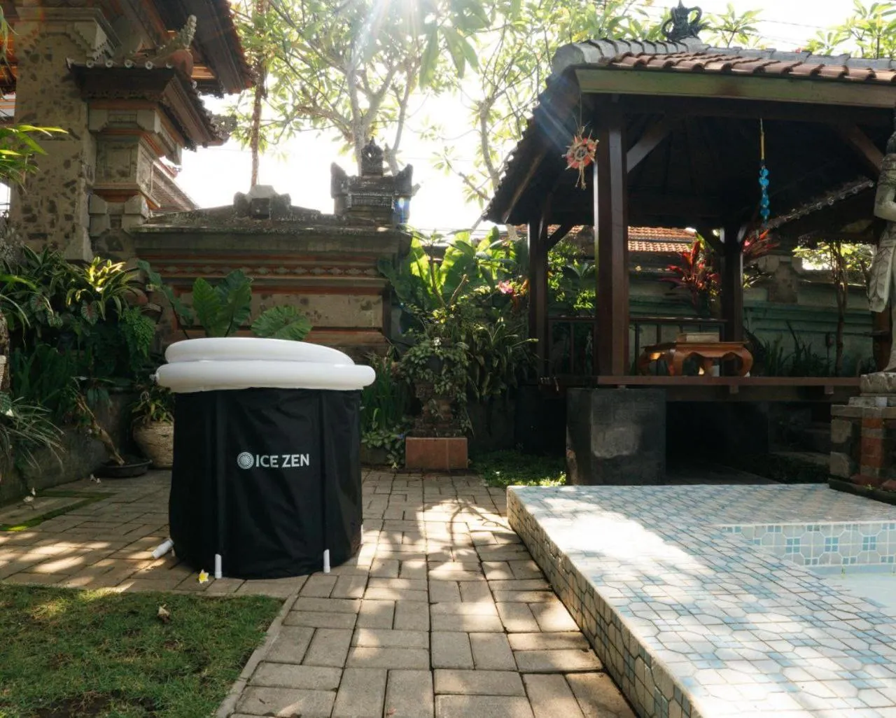 Patio in Ubud Backpacker Hostel