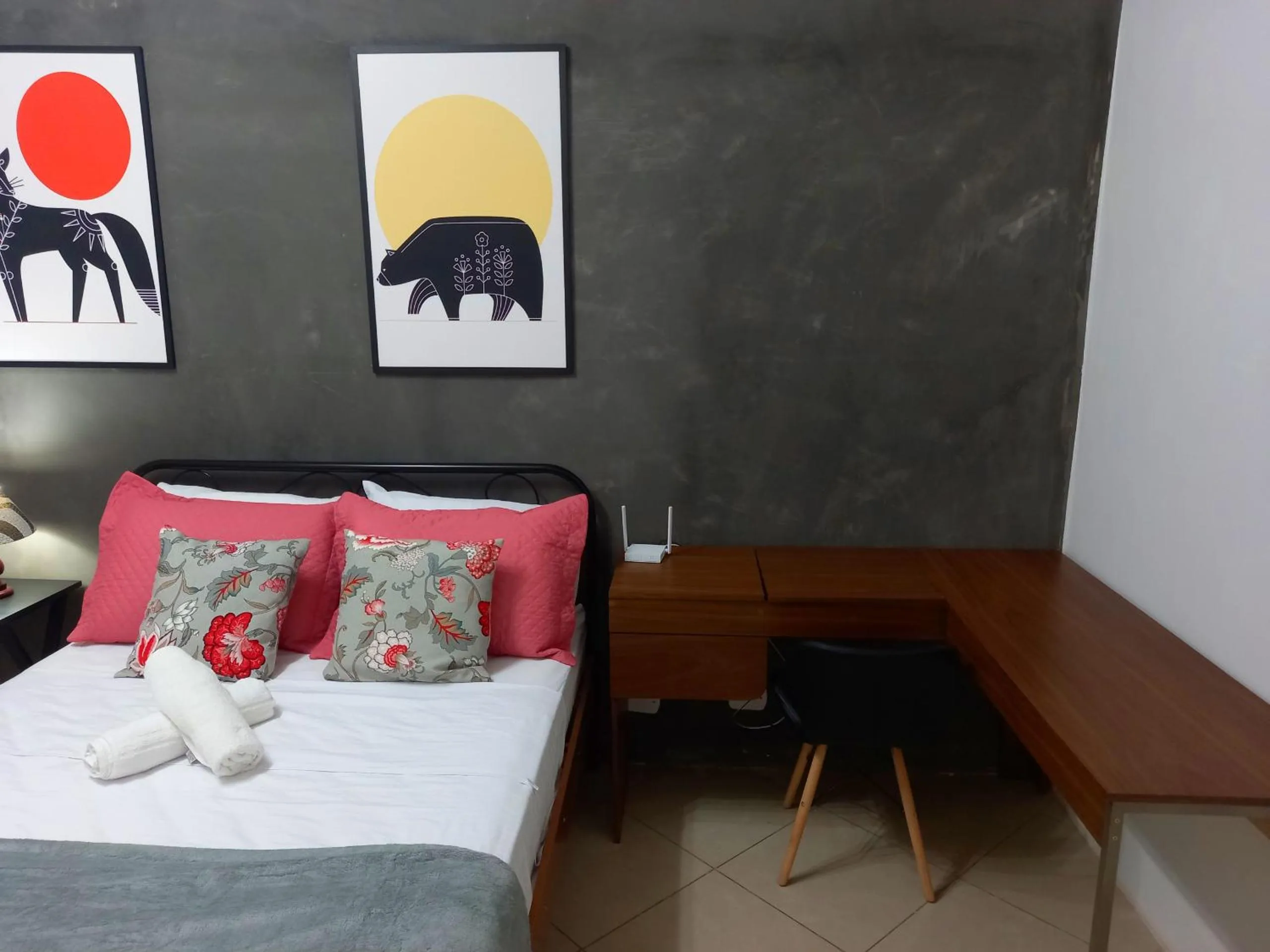 Bed in Studio na Praia de Copacabana, maquina de lavar