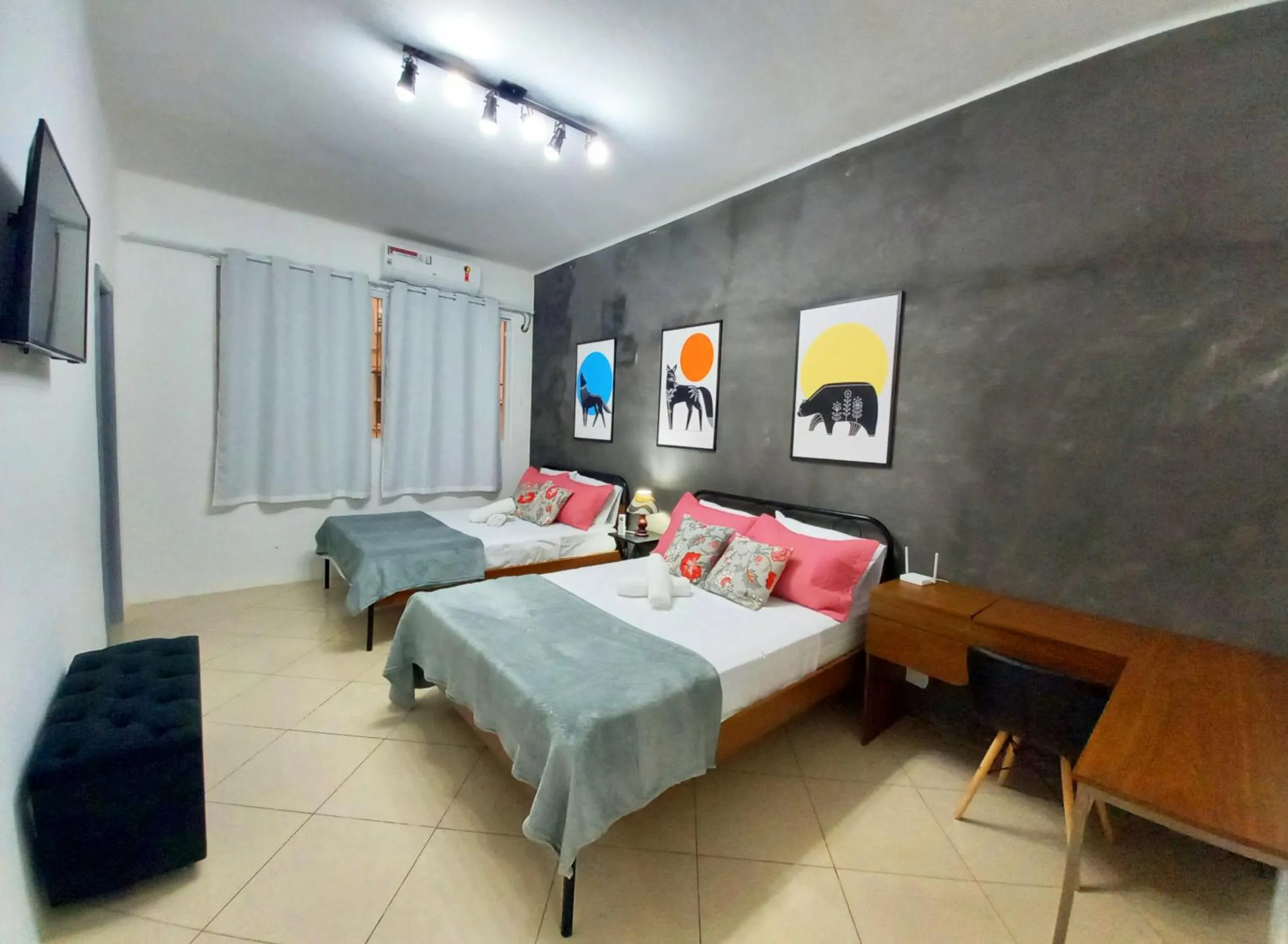 Bed in Studio na Praia de Copacabana, maquina de lavar