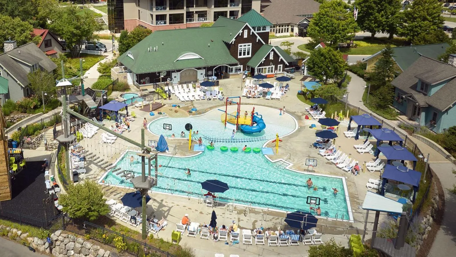 Pool view in Crystal Mountain