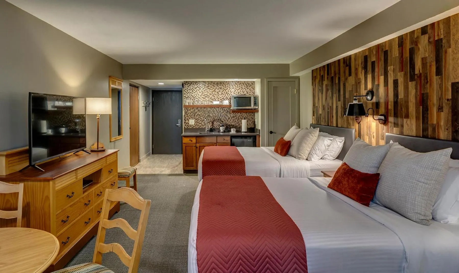 Kitchen or kitchenette, Bed in Crystal Mountain