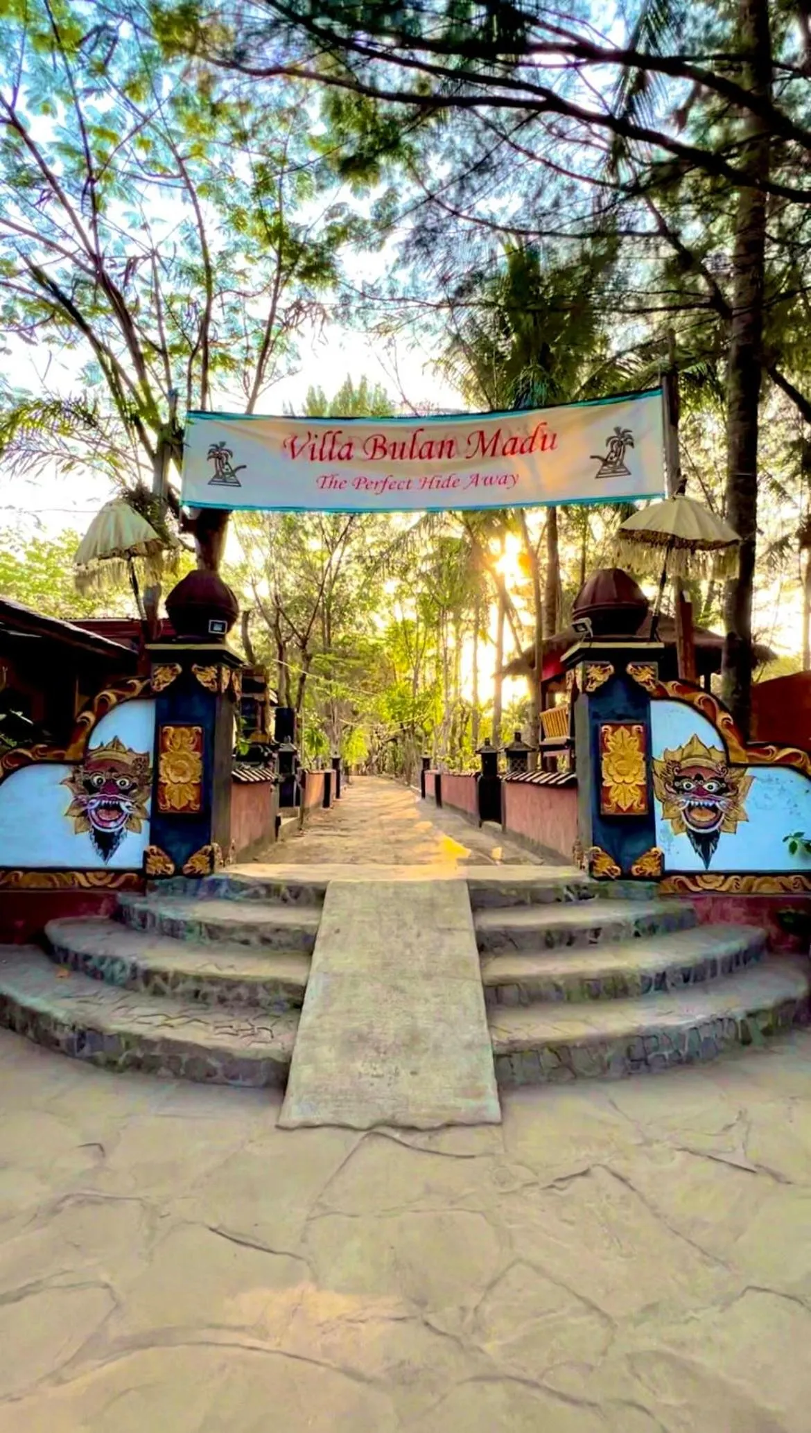 Garden in Villa Bulan Madu Gili Air