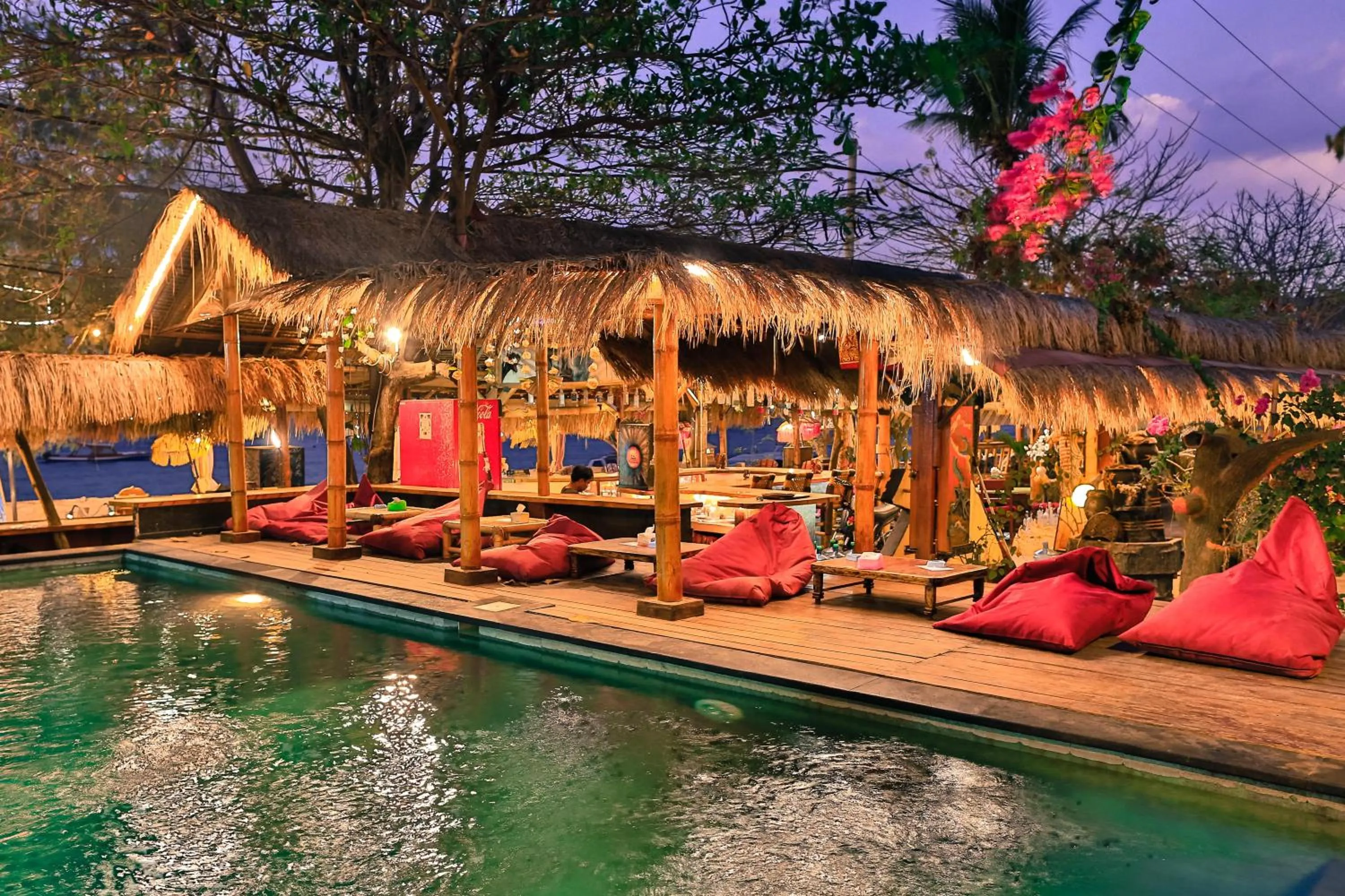 Swimming pool in Villa Bulan Madu Gili Air