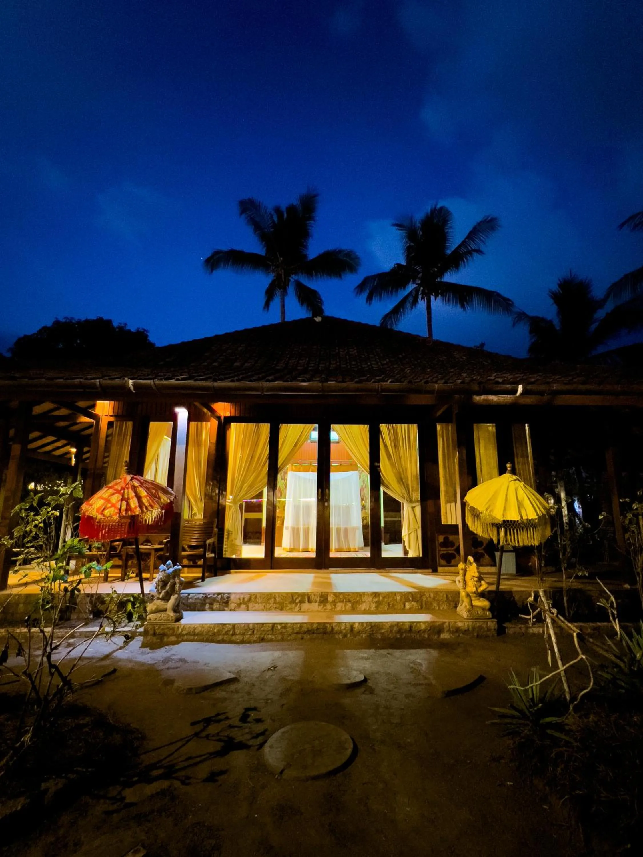 Balcony/Terrace in Villa Bulan Madu Gili Air