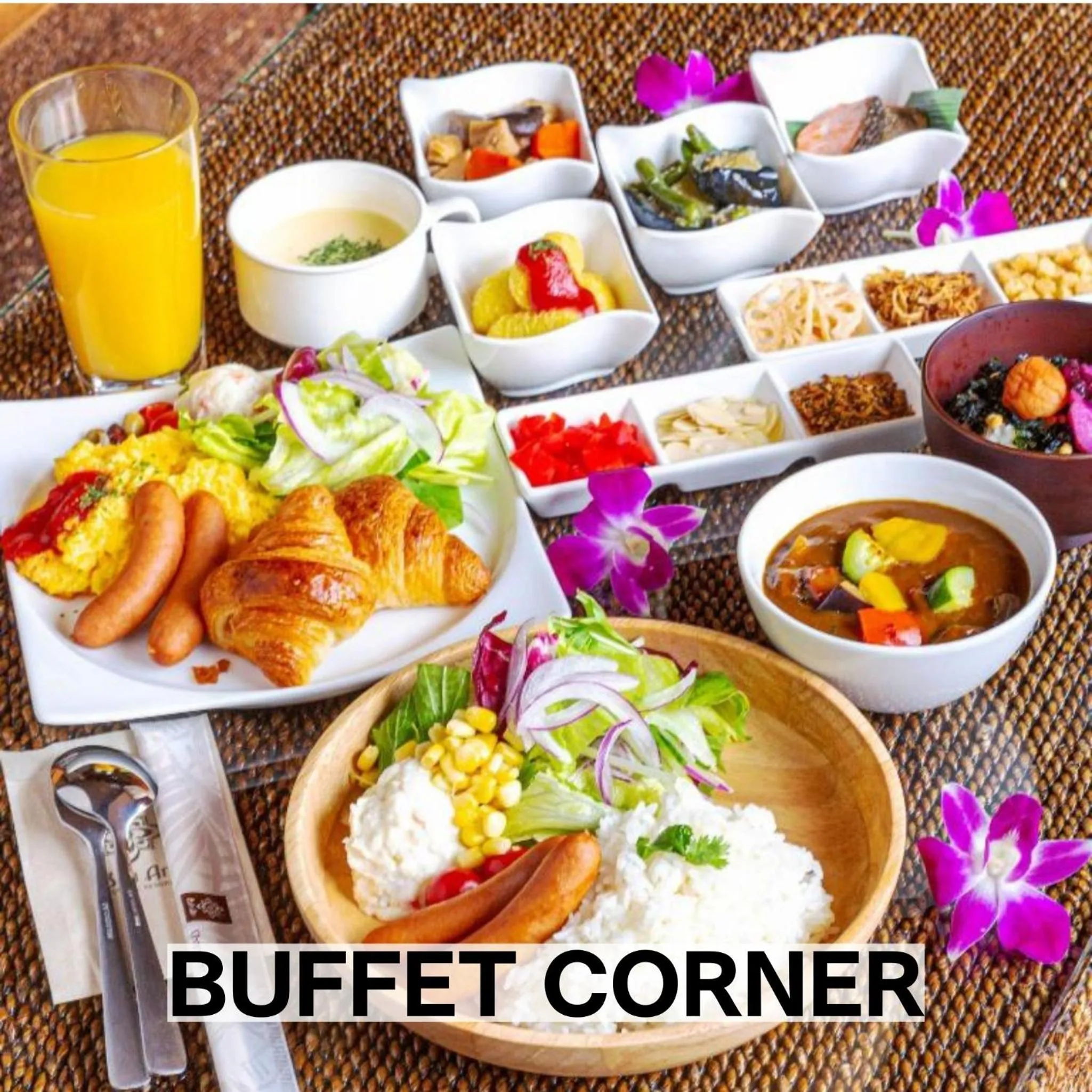 Buffet breakfast in Hotel Balian Resort Chiba - Family Kids Group Concept