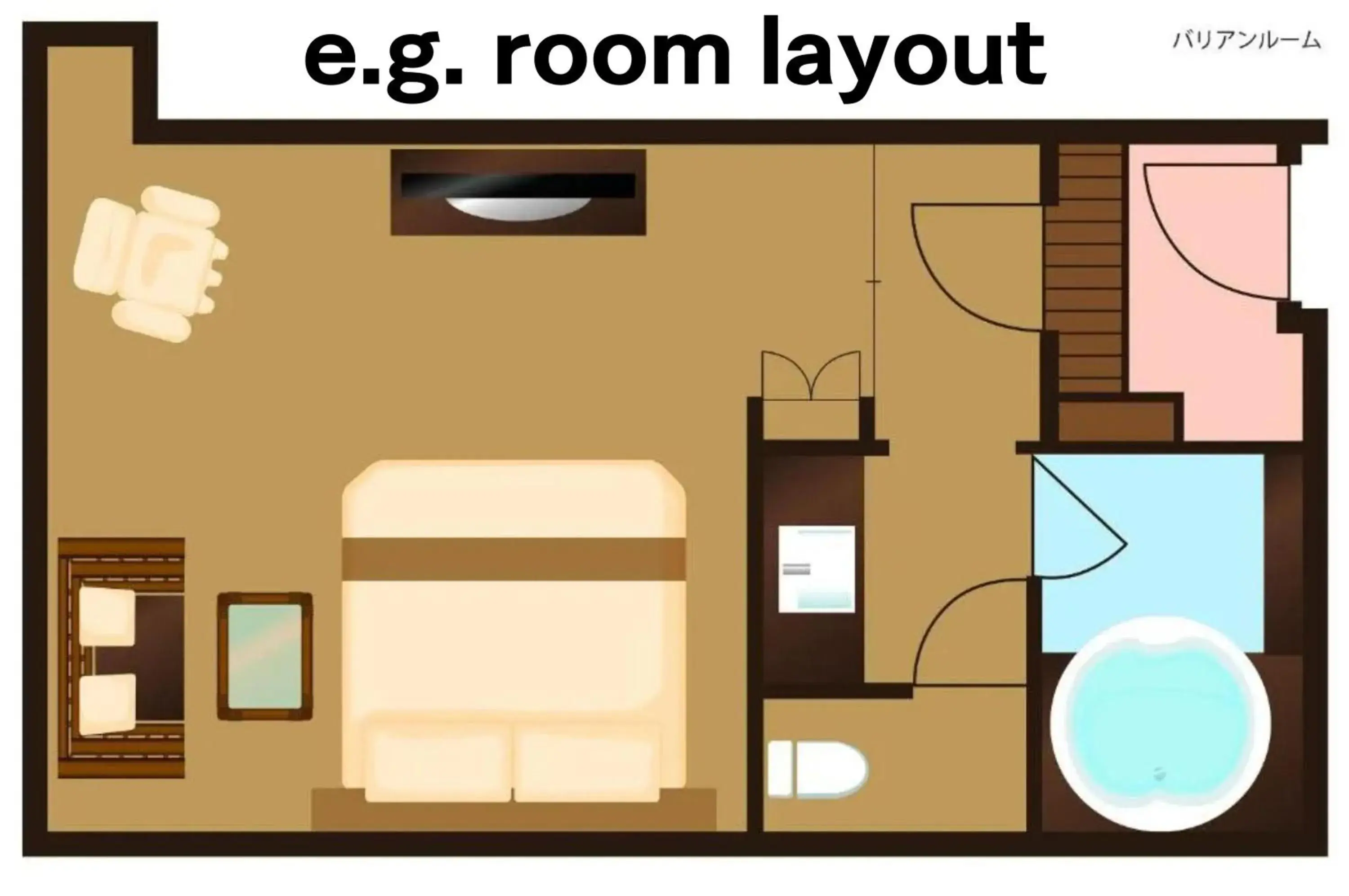 Deluxe Canopy Room | King Bed, Large Blower Bath & Massage Chair - Non-Smoking in Hotel Balian Resort Chiba - Family Kids Group Concept Deluxe Canopy Room | King Bed, Large Blower Bath & Massage Chair - Non-Smoking in Hotel Balian Resort Chiba - Family Kids Group Concept