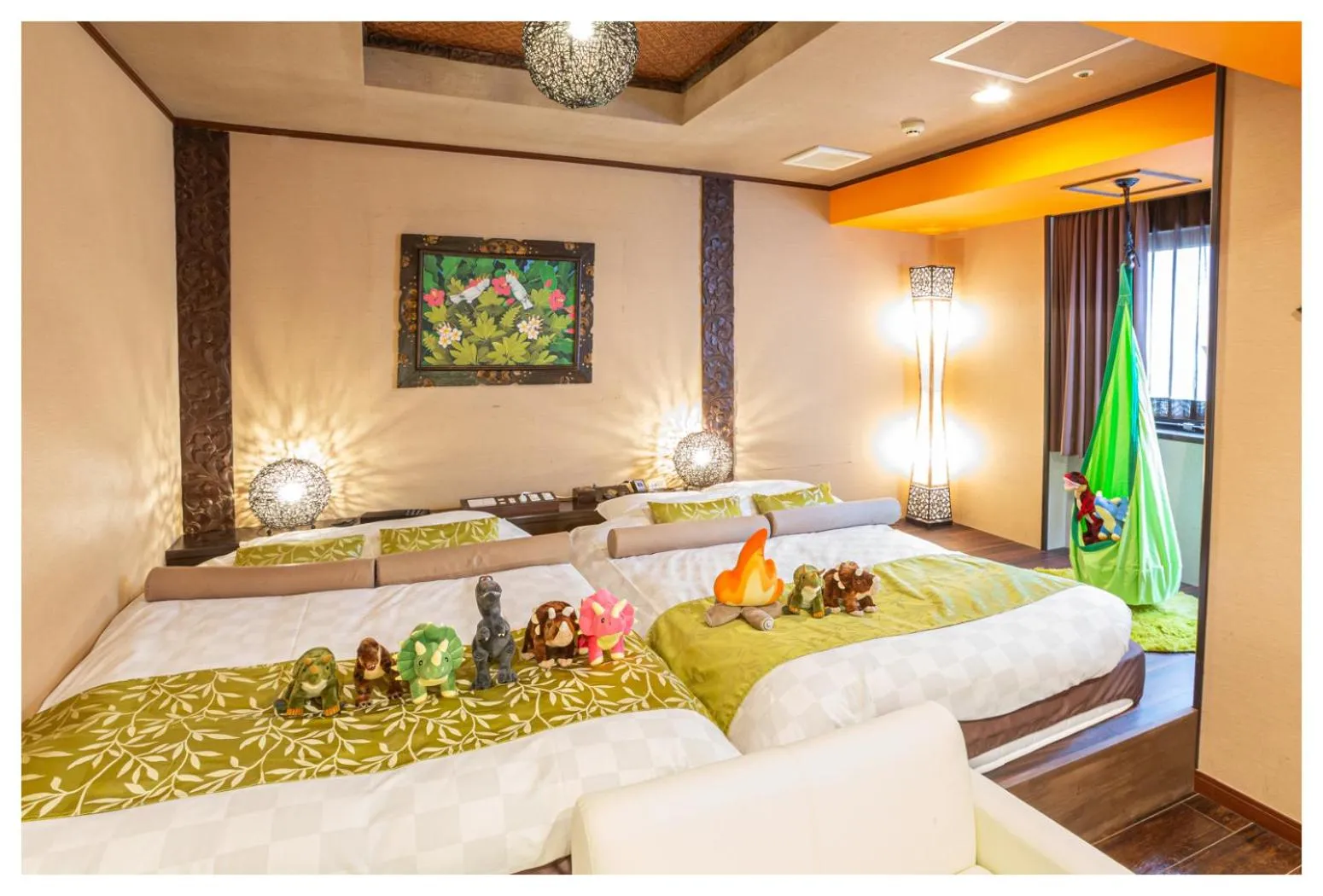 Bedroom, Bed in Hotel Balian Resort Chiba - Family Kids Group Concept