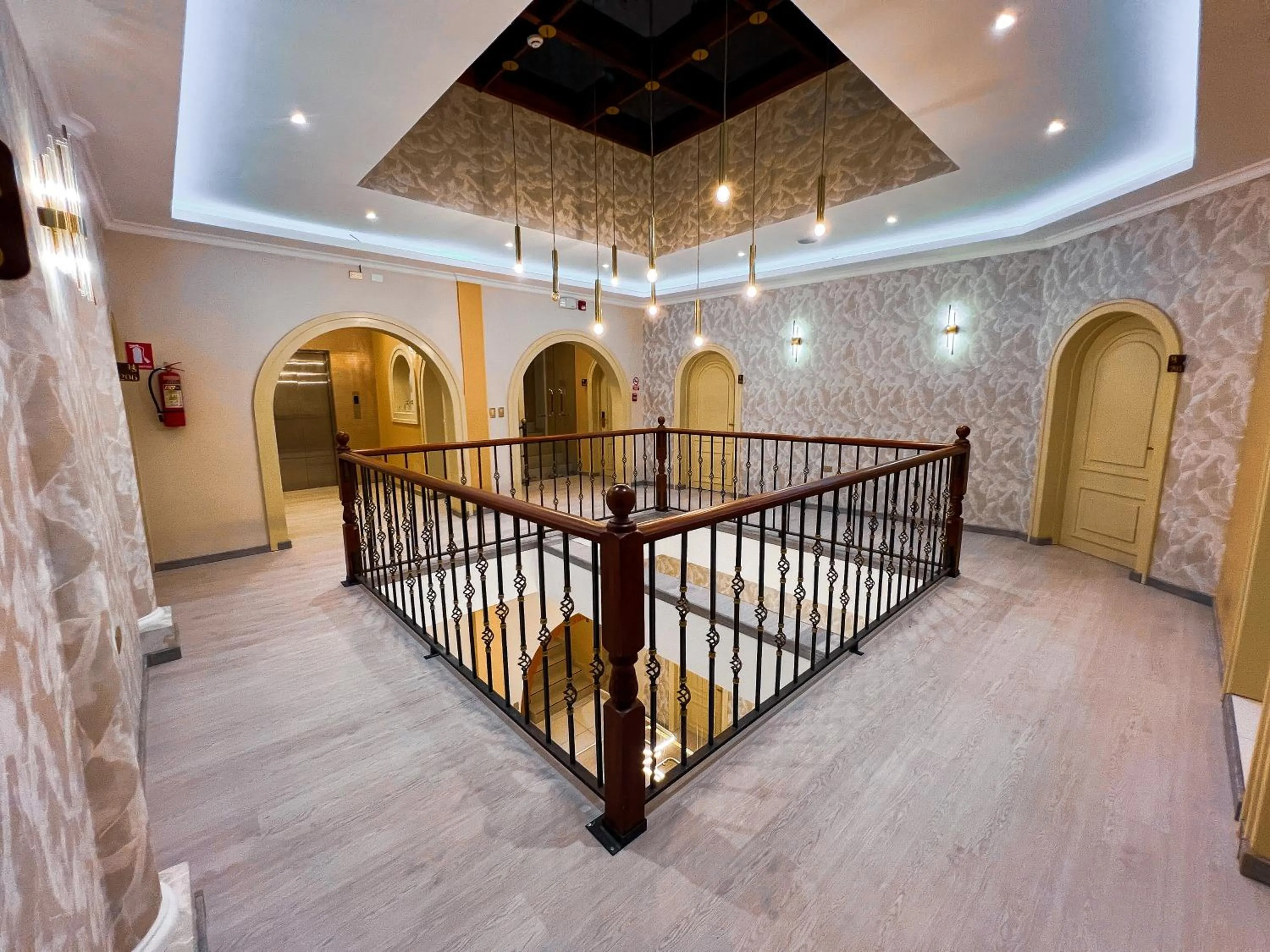 Inner courtyard view in Hotel Sucre