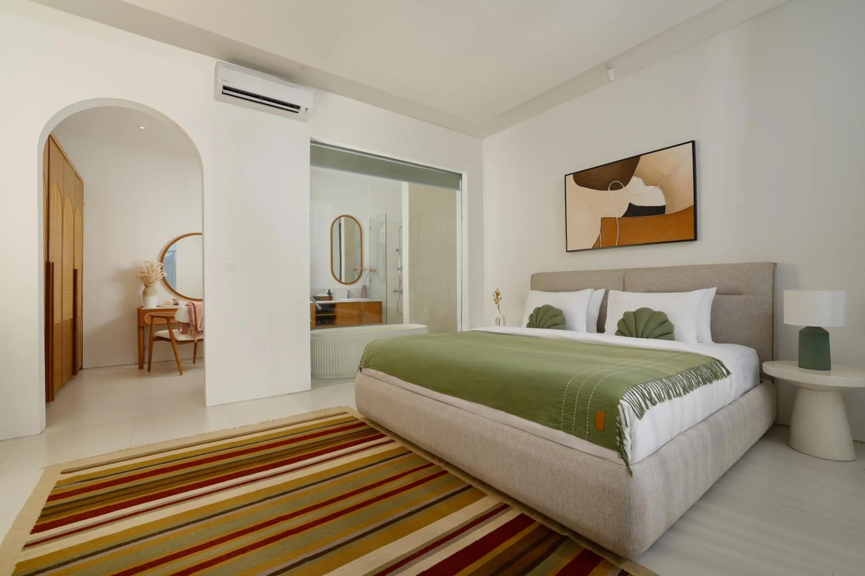 Bed in Villa Kalem Canggu by Nakula