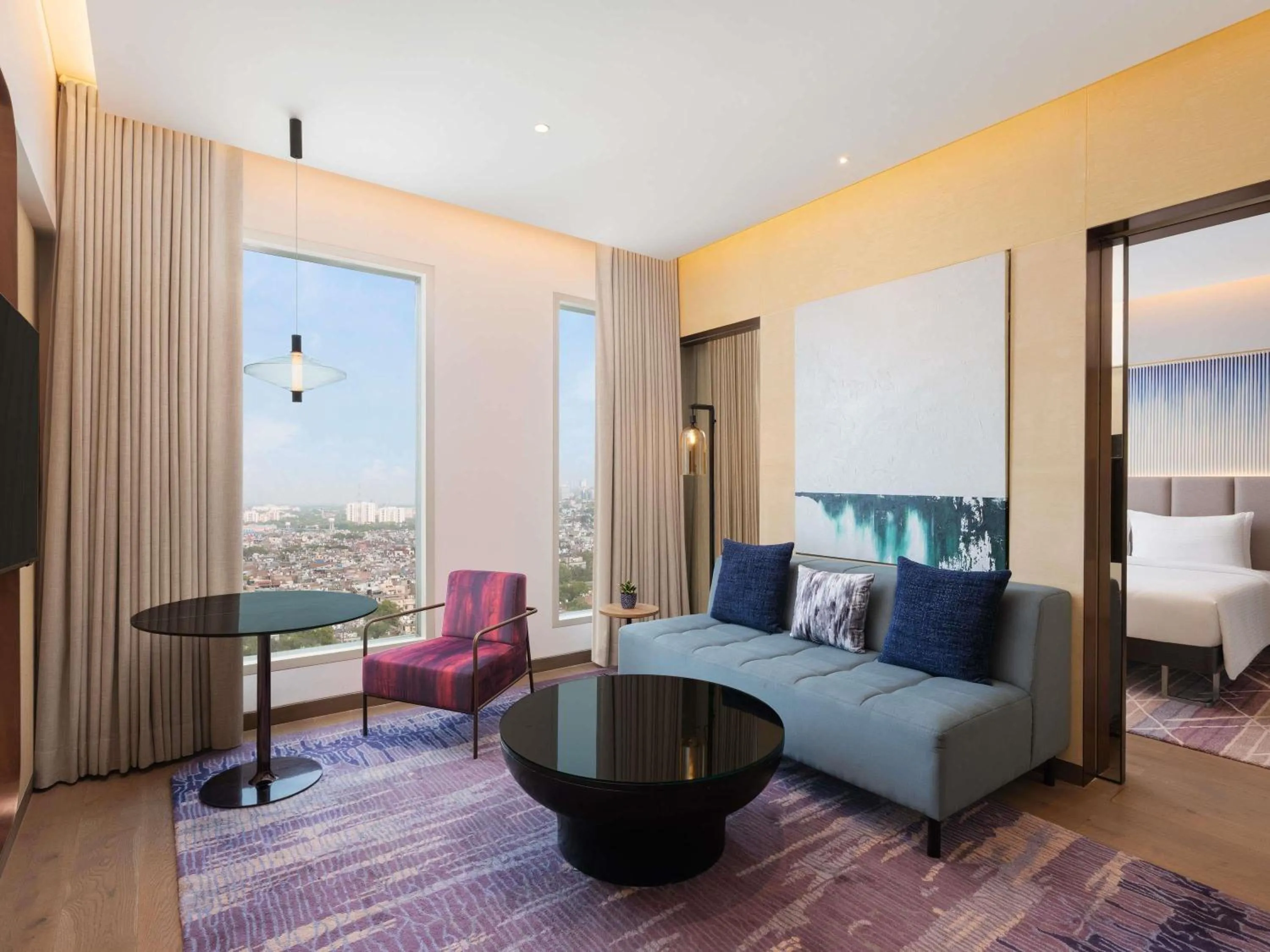 Bedroom, Bed in Novotel New Delhi City Centre