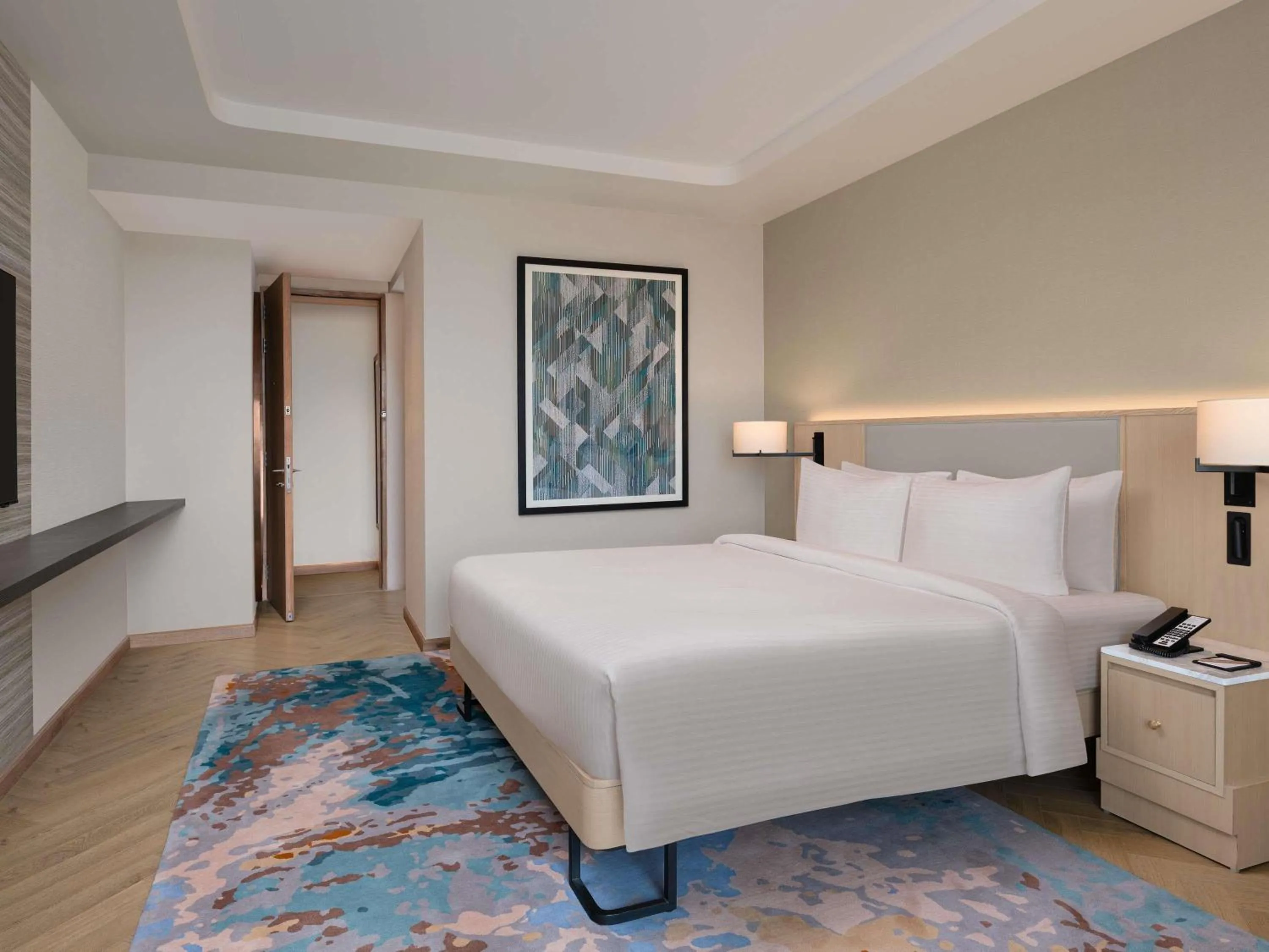 Bedroom, Bed in Novotel New Delhi City Centre