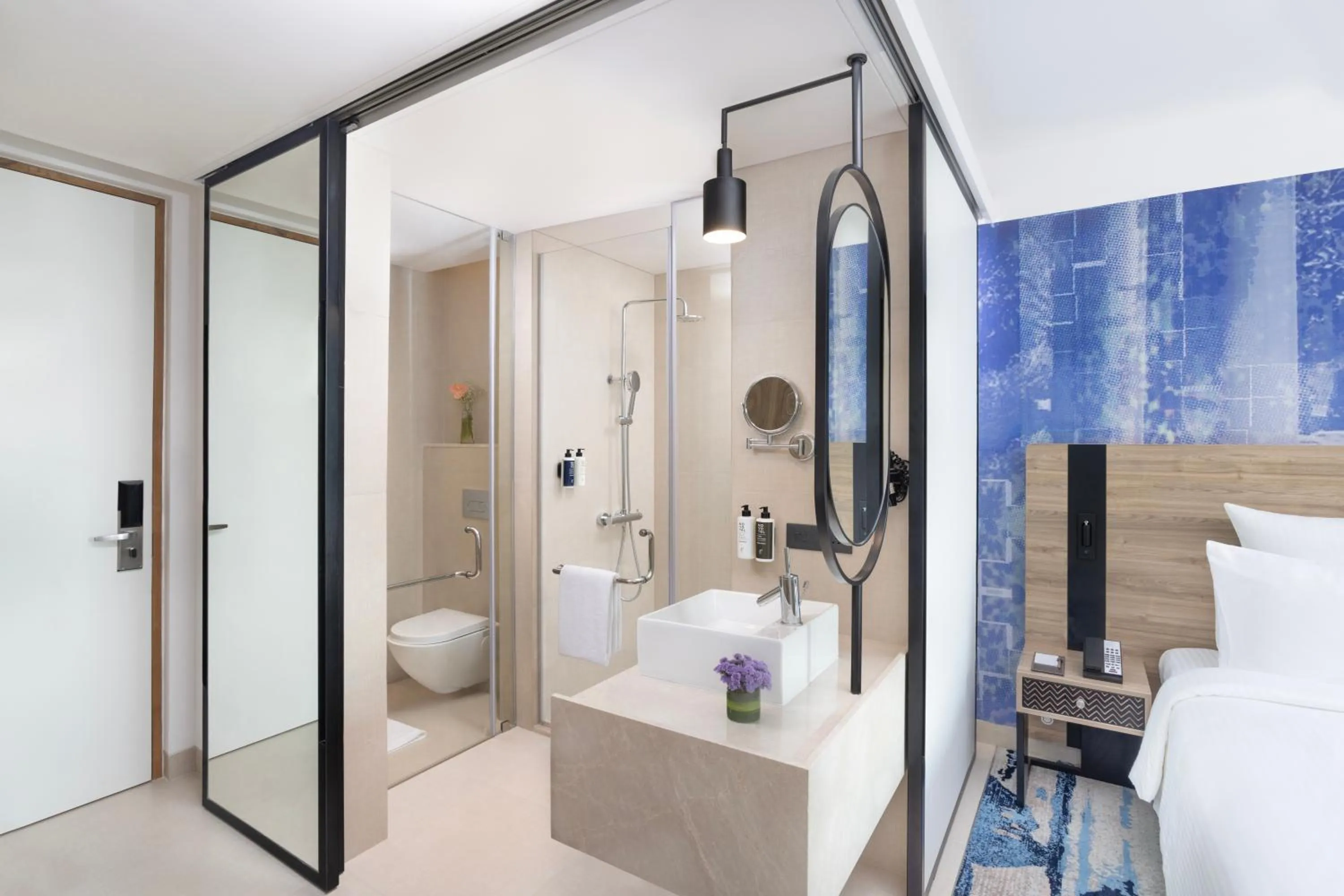 Toilet, Bed in Novotel New Delhi City Centre