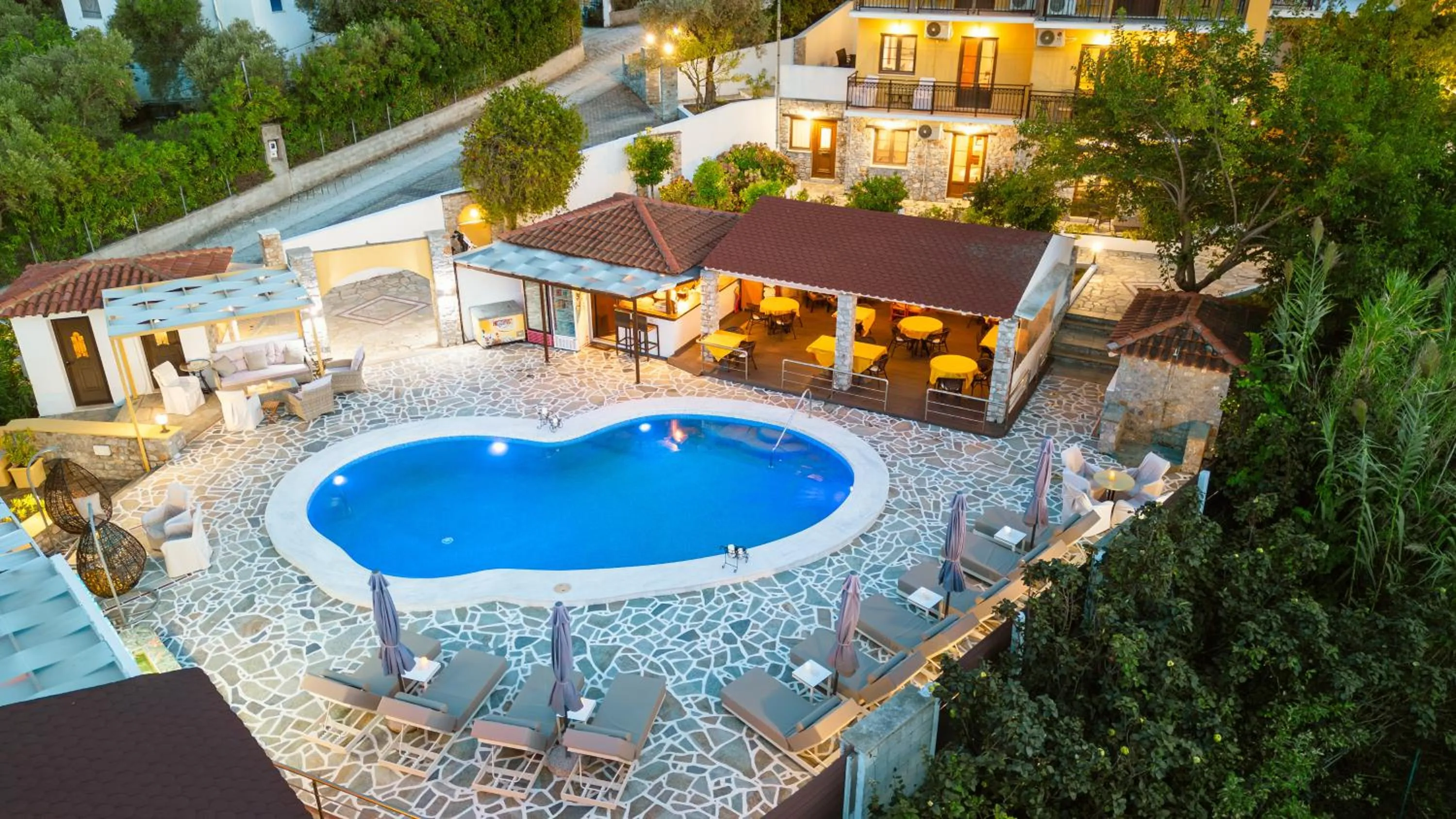 Property building in Skiathos Island Suites