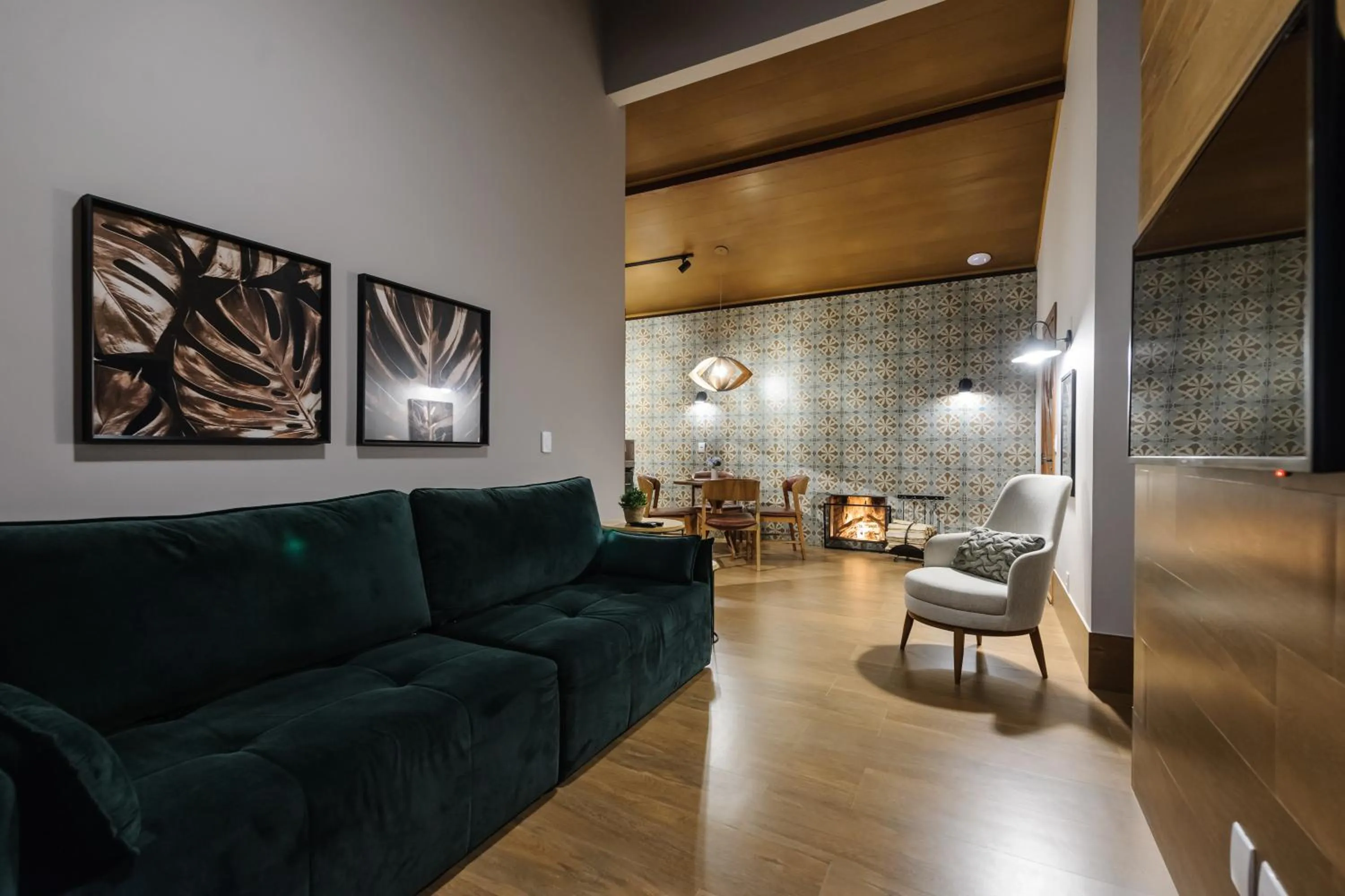 Living room in Sítio dos Lagos