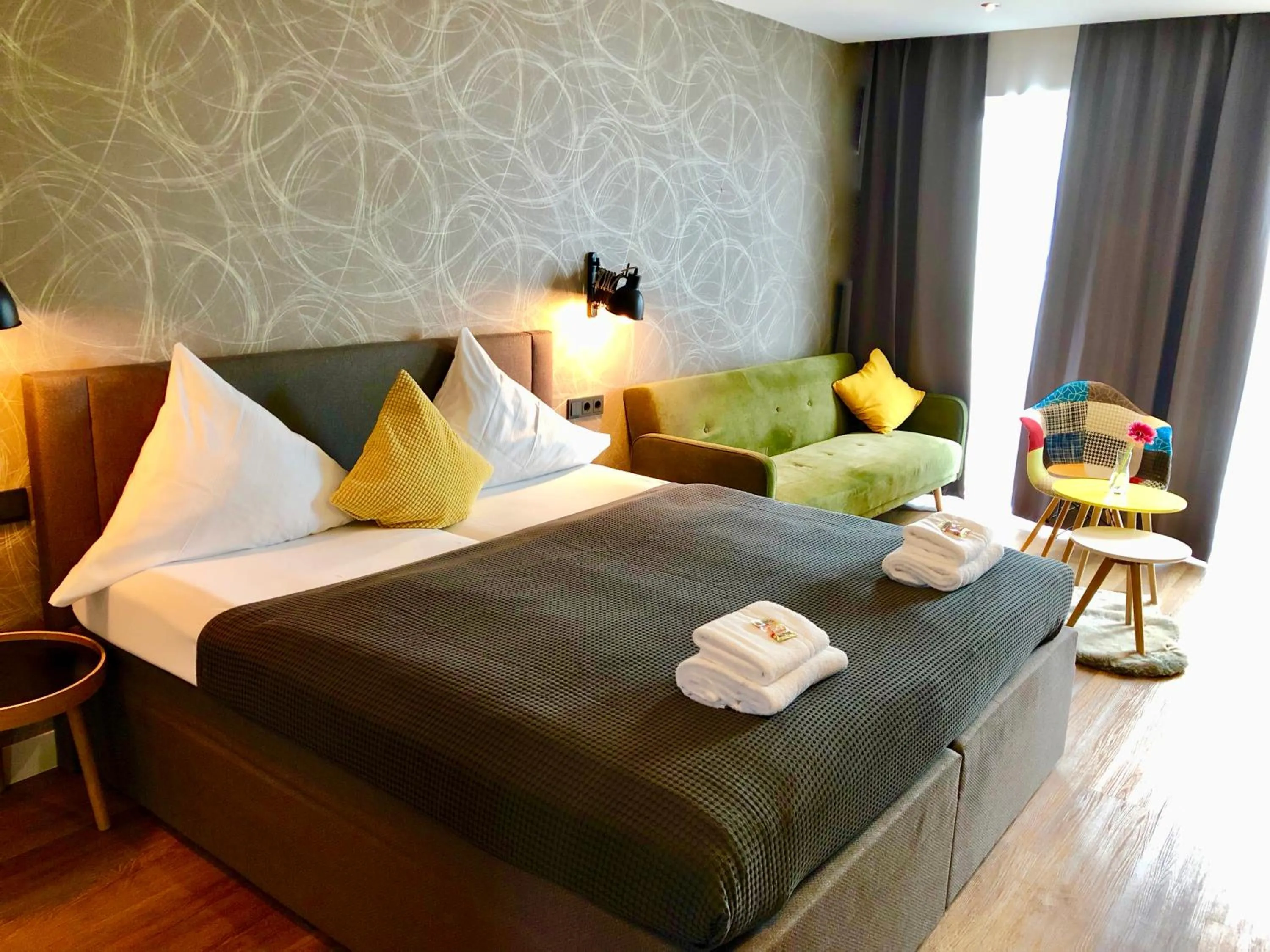 Bed in Niteroom Boutiquehotel & Apartements
