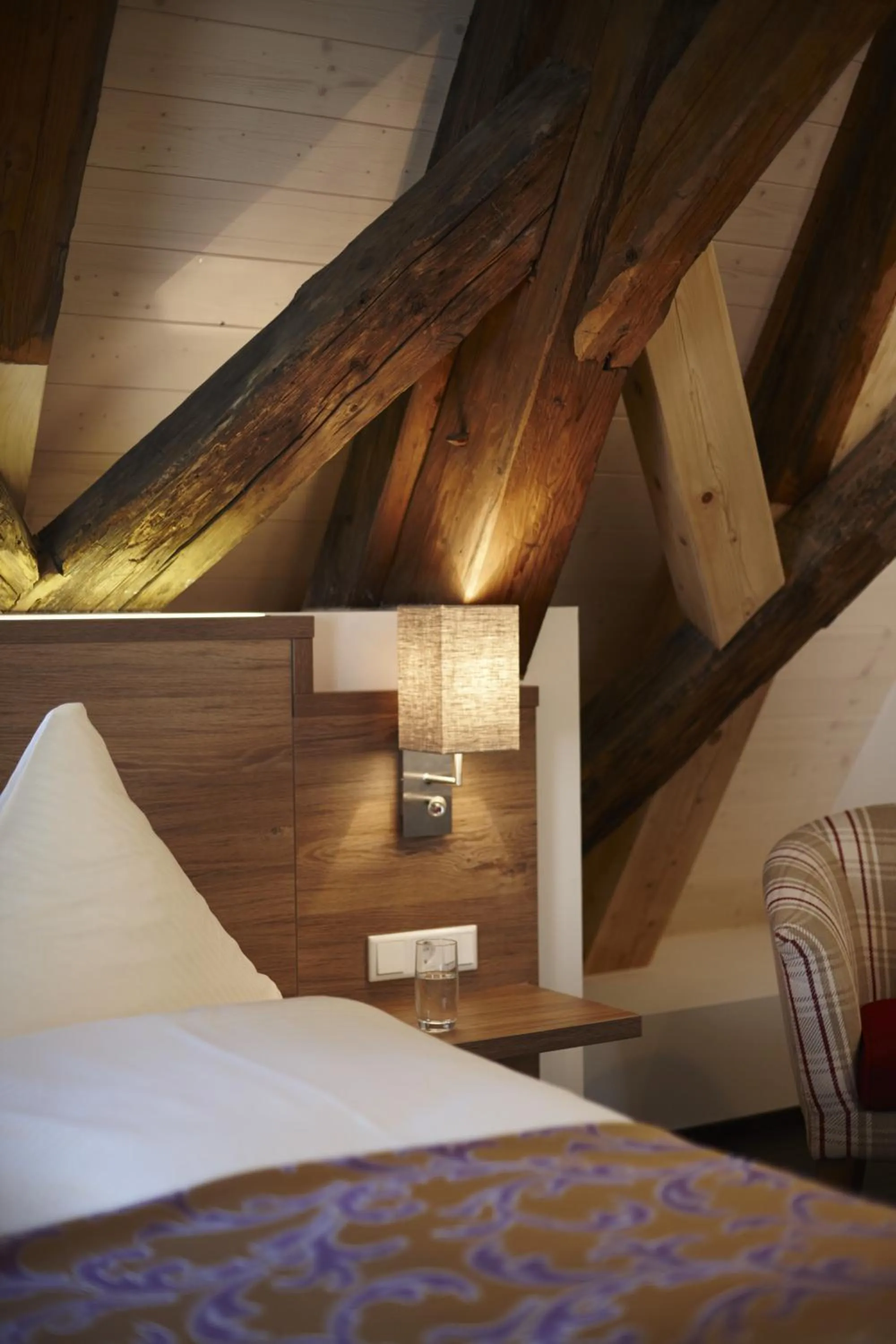 Decorative detail, Bed in Boutique Hotel zur Post