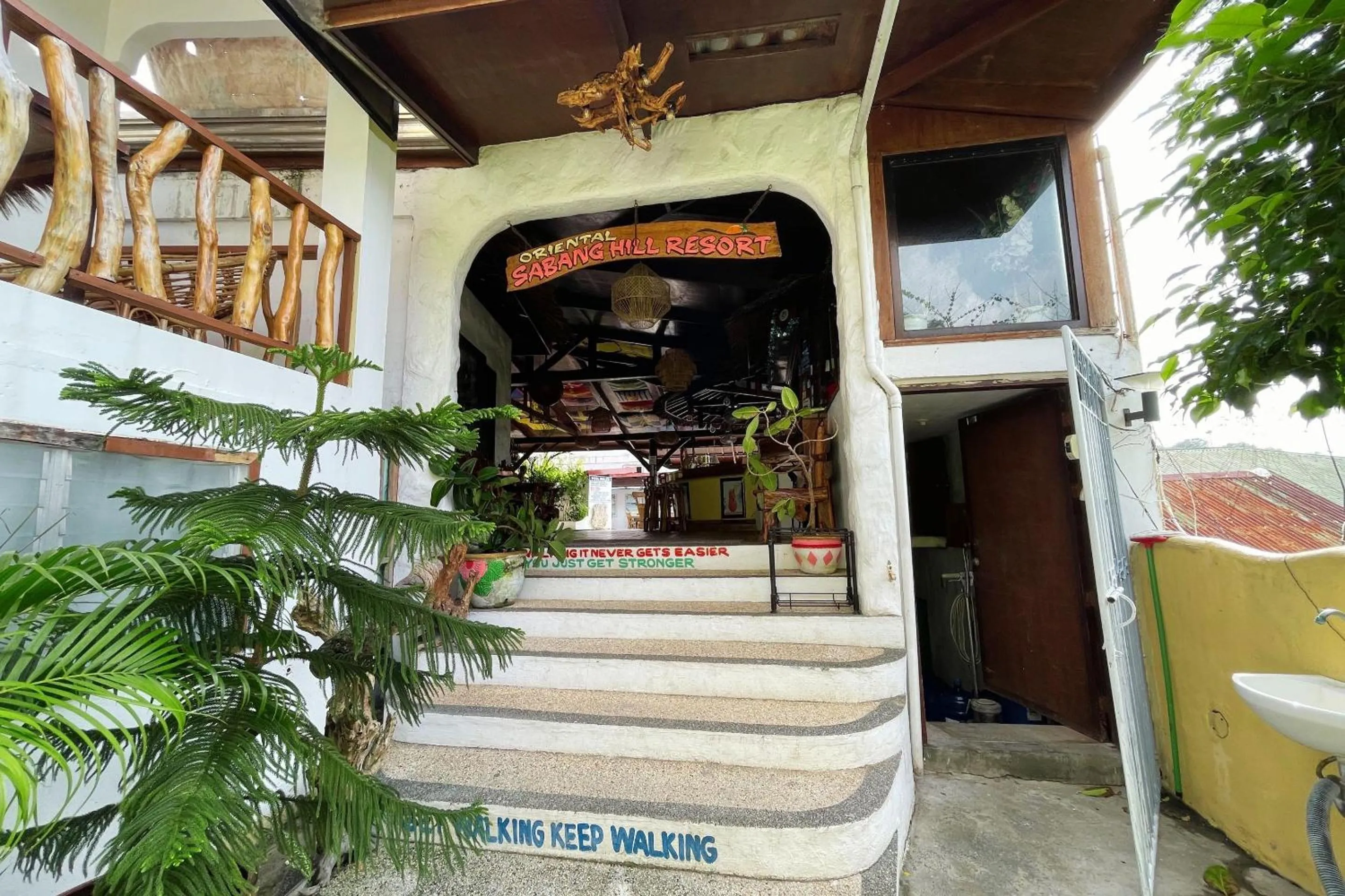 Facade/entrance in Oriental Hill Sabang Resort Puerto Galera