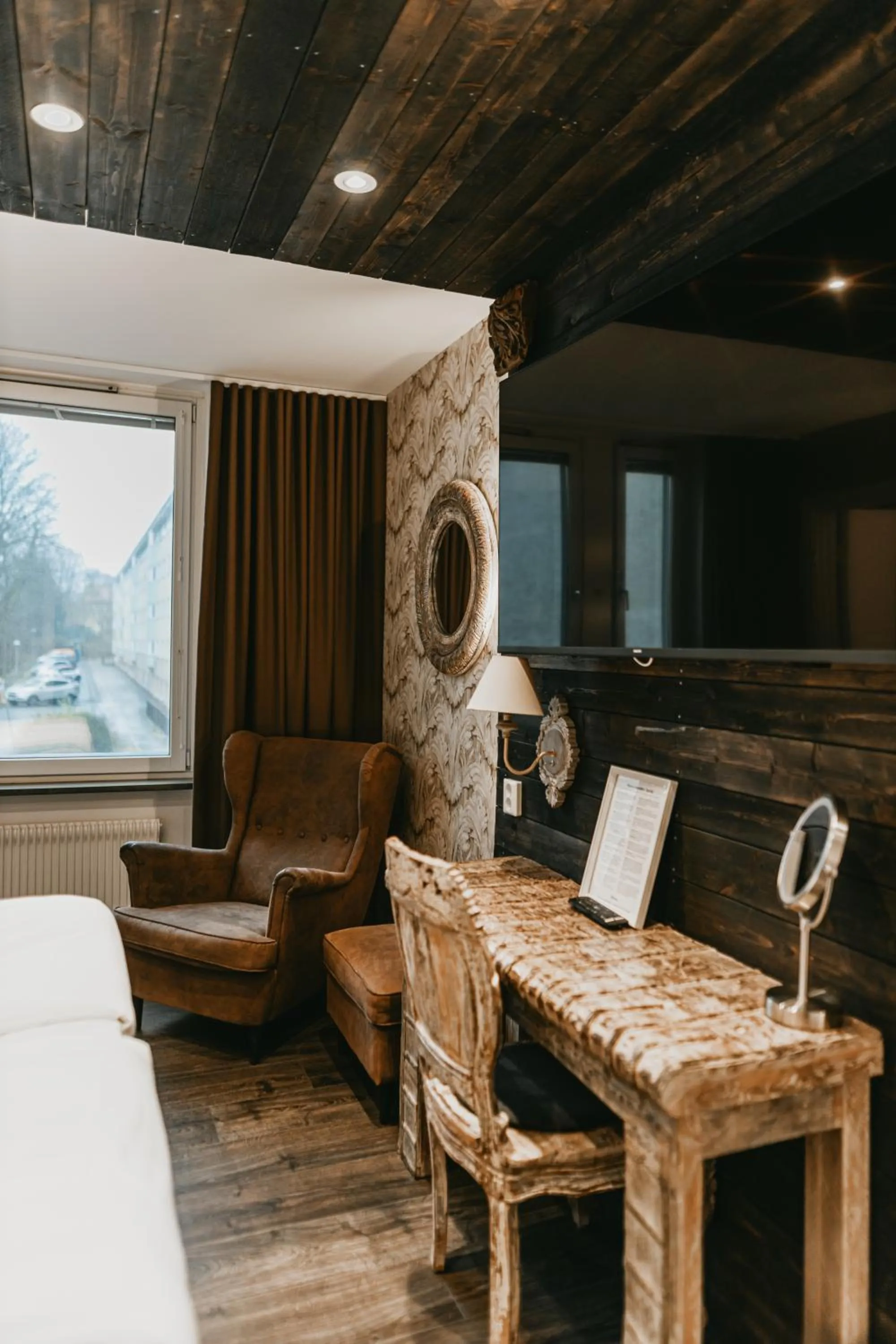 Seating area, Bed in Havshotellet