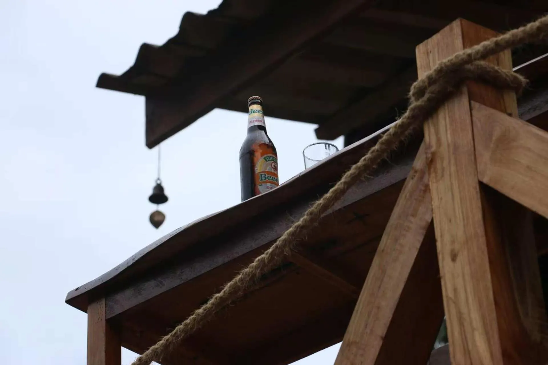 Balcony/Terrace in Mimosa Backpackers Hostel