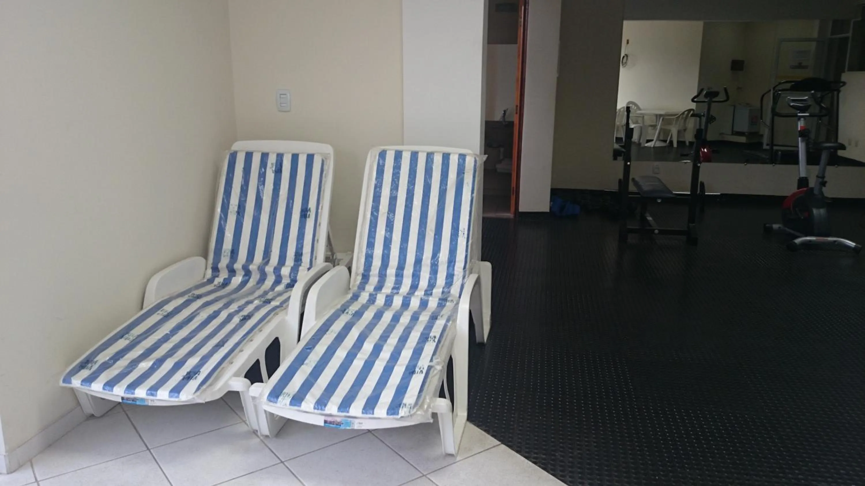 Fitness centre/facilities in Itajubá Flat Hotel