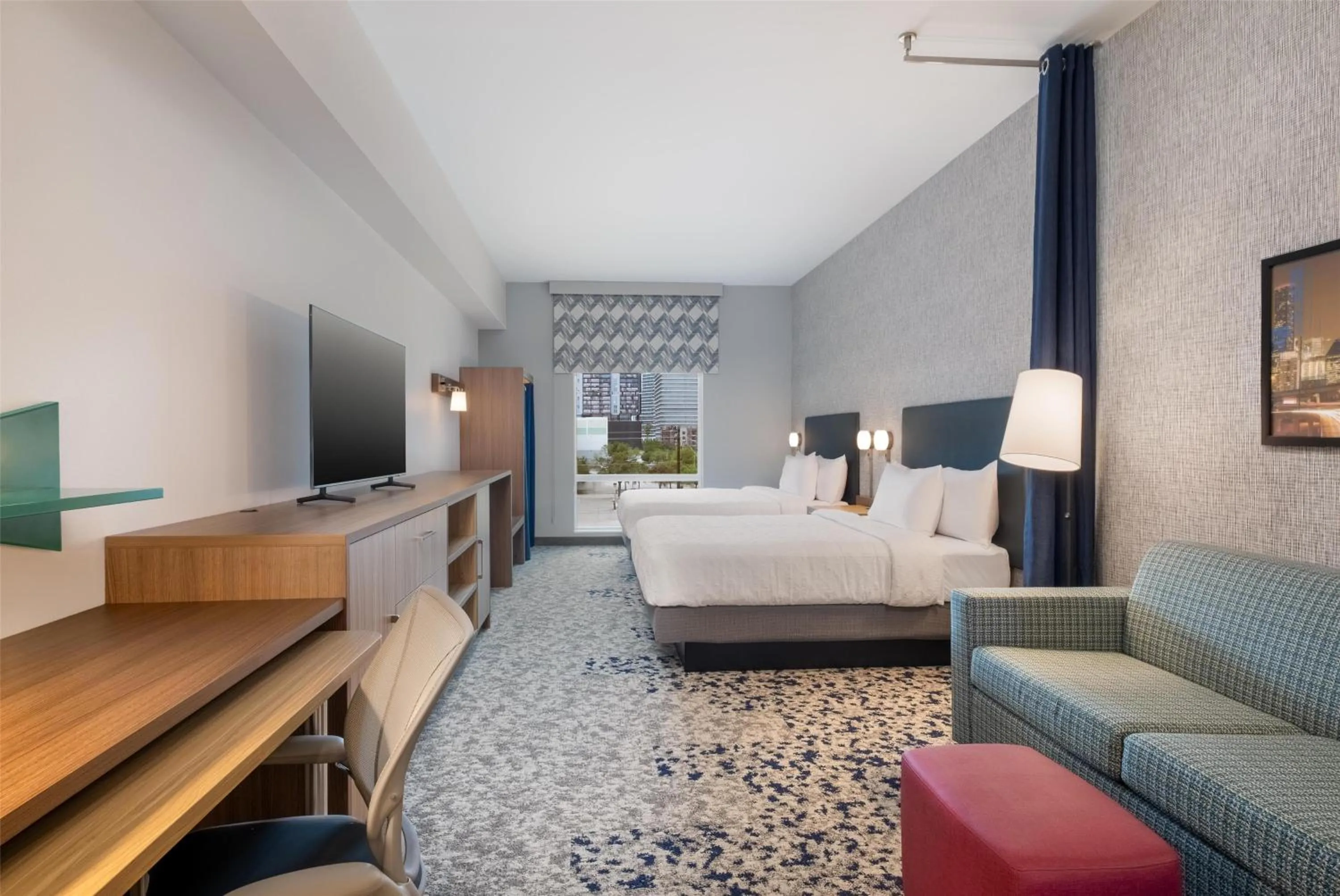 Bedroom, Bed in Home2 Suites By Hilton Houston Downtown Convention Center