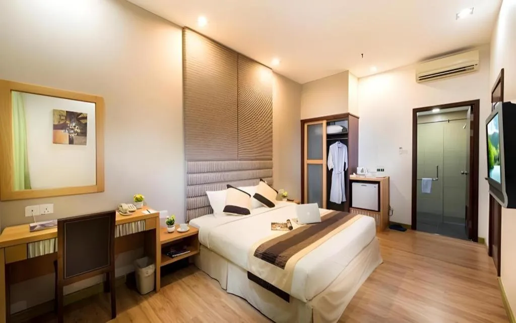 Bed in Kingwood Hotel Mukah