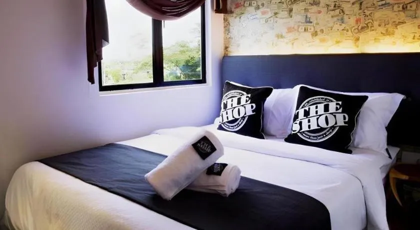 Bed in The Shop Hotel