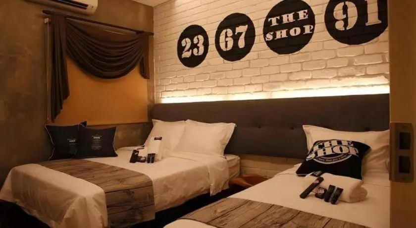 Bed in The Shop Hotel