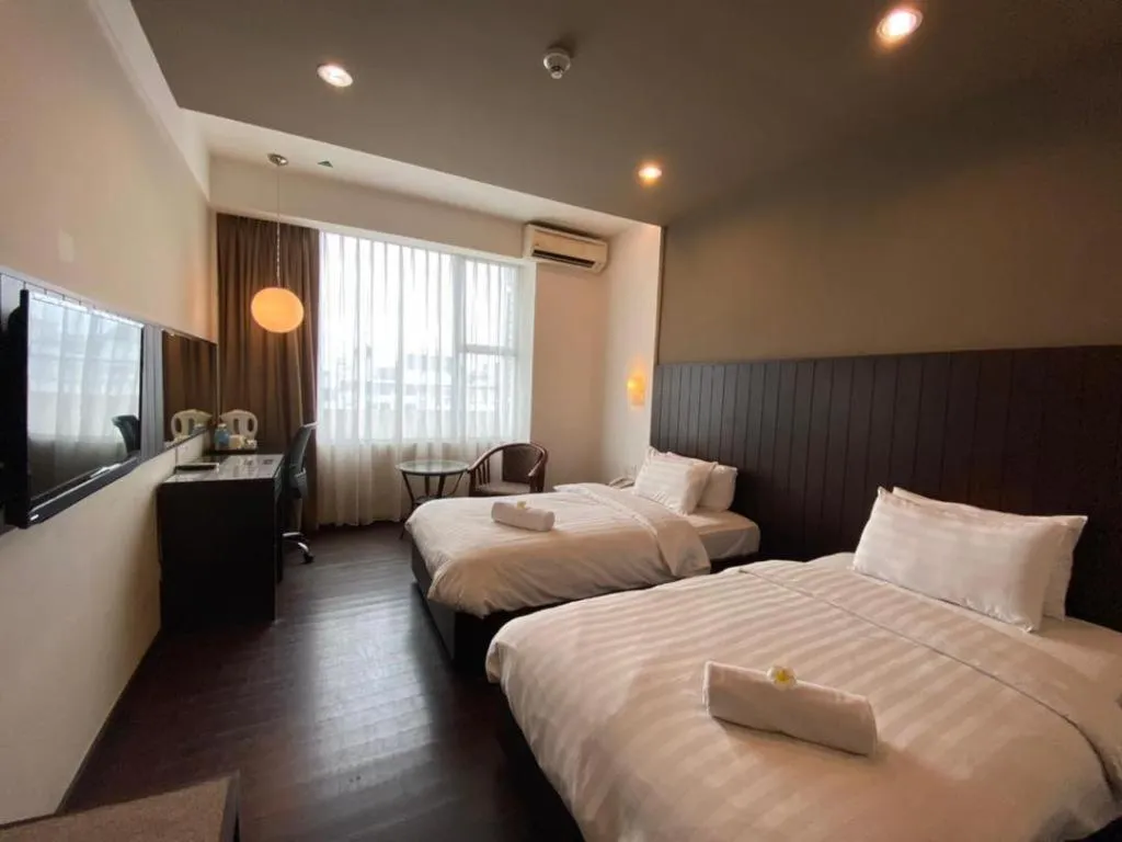 Bed in Kemena View Hotel Kuching (formerly known Merchant Hotel Kuching)