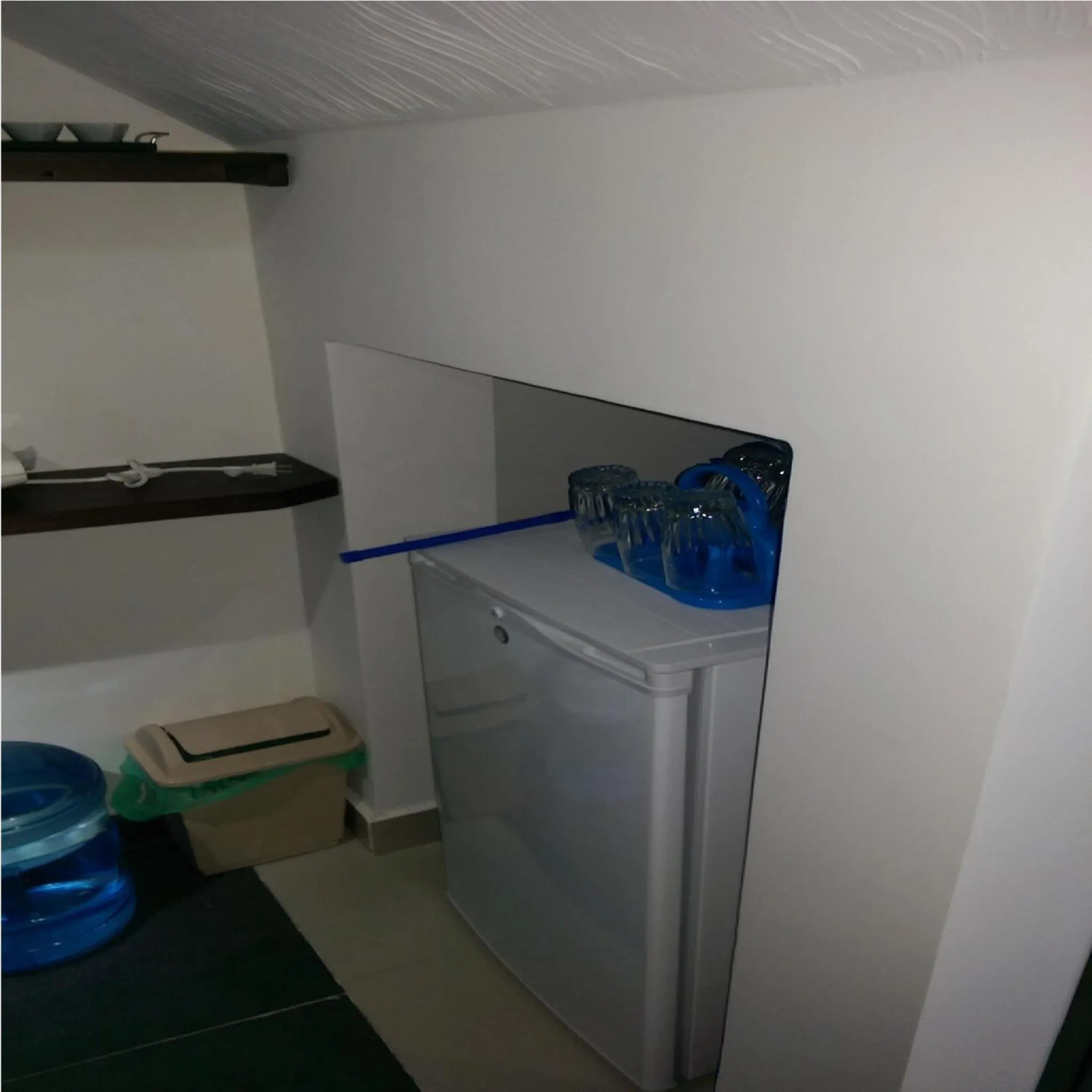 Kitchen or kitchenette in Hospedaje Solymar II Sarie Bay