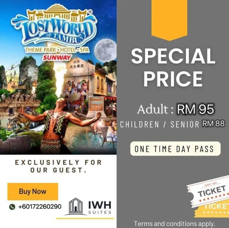Ipoh Sunway Onsen Themepark Suite 6-11pax 2parkin