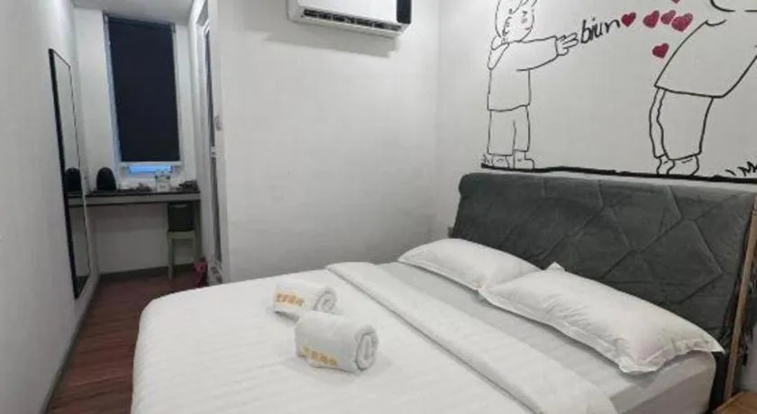 Bed in Ru Jia Hai She Hotel