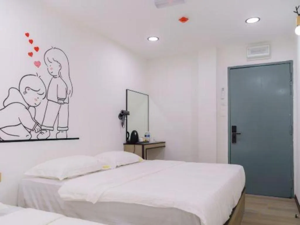 Bed in Ru Jia Hai She Hotel