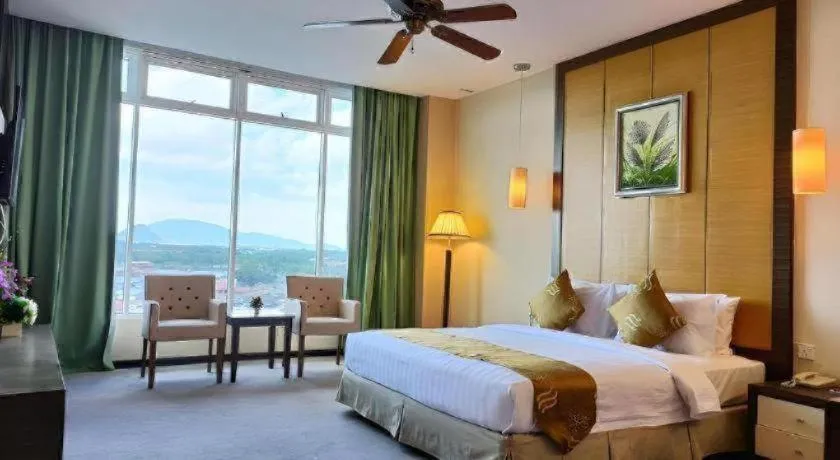 Bed in Seafest Hotel Semporna