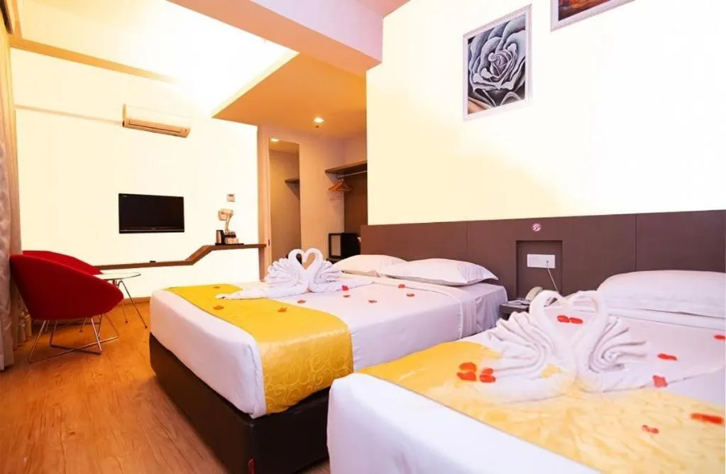 Bed in Sri Manja Boutique Hotel
