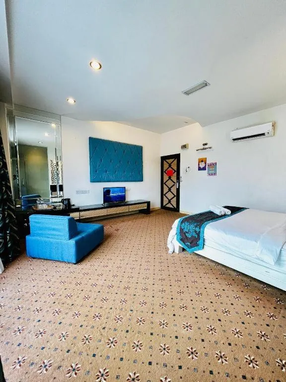 Bed in Hotel El Zahraa