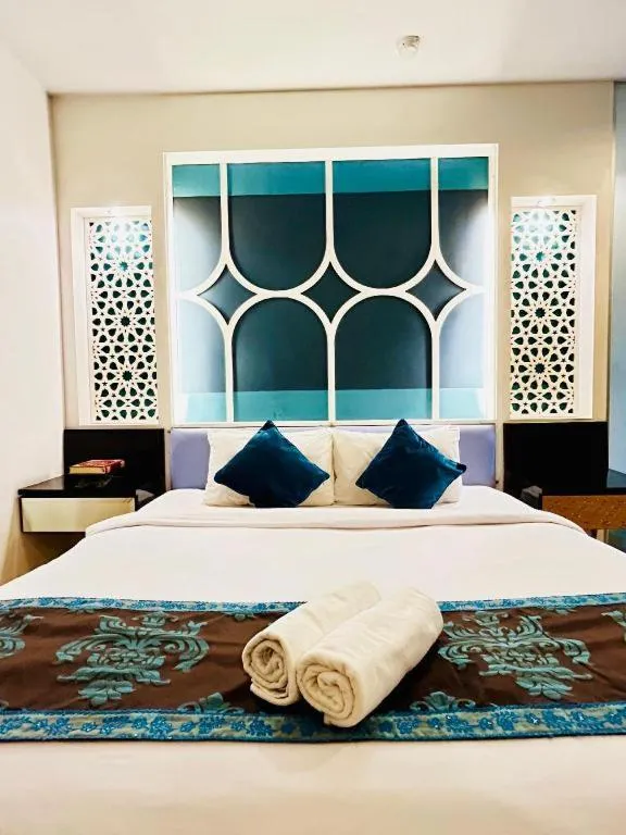 Bed in Hotel El Zahraa