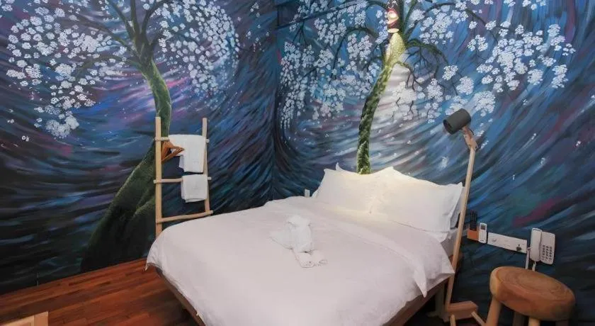 Bed in The Happy 8 Retreat @ Kuala Sepetang